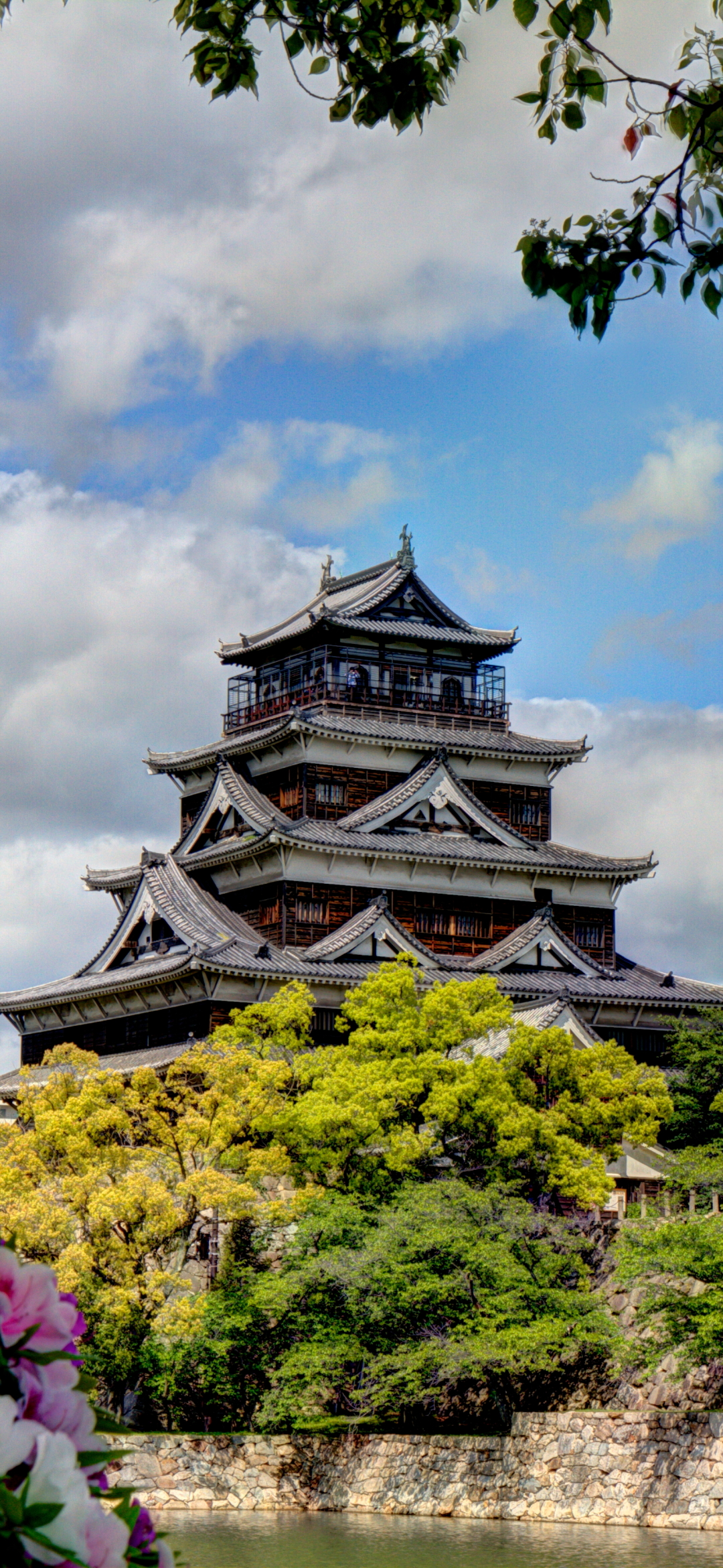 1155939 télécharger le fond d'écran construction humaine, château d'hiroshima, fleur, hiroshima, préfecture de yamaguchi, château, châteaux - économiseurs d'écran et images gratuitement
