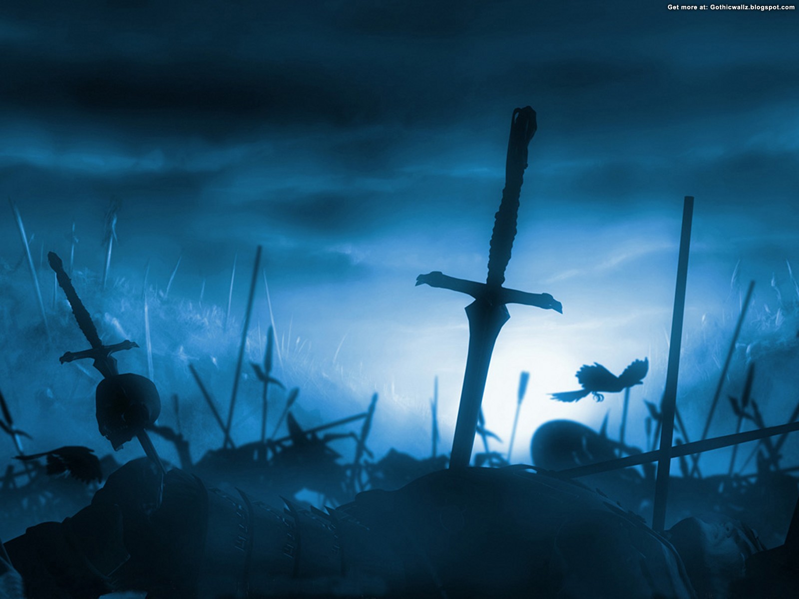 Download mobile wallpaper Gothic, Night, Sword, Dark for free.