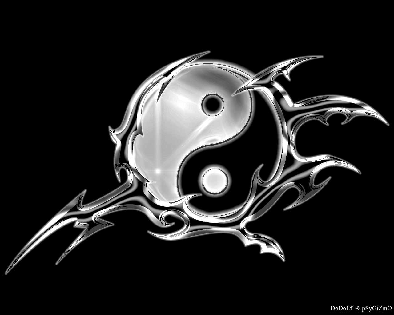 1472166 Hintergrundbild herunterladen yin yang, religiös, schwarz weiss, logo - Bildschirmschoner und Bilder kostenlos