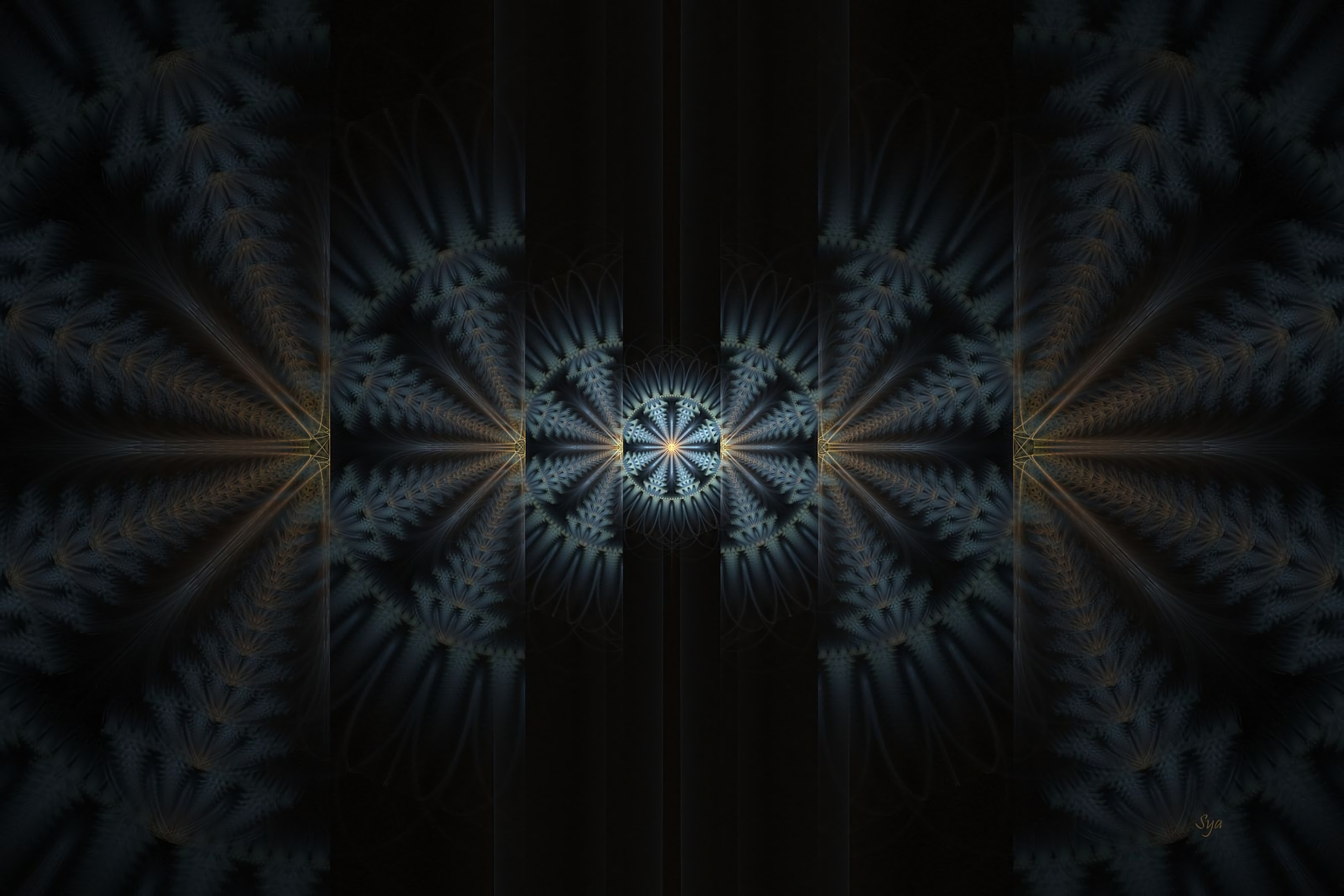 Download mobile wallpaper Fractal, Pattern, Abstract, Illusion, Dark for free.