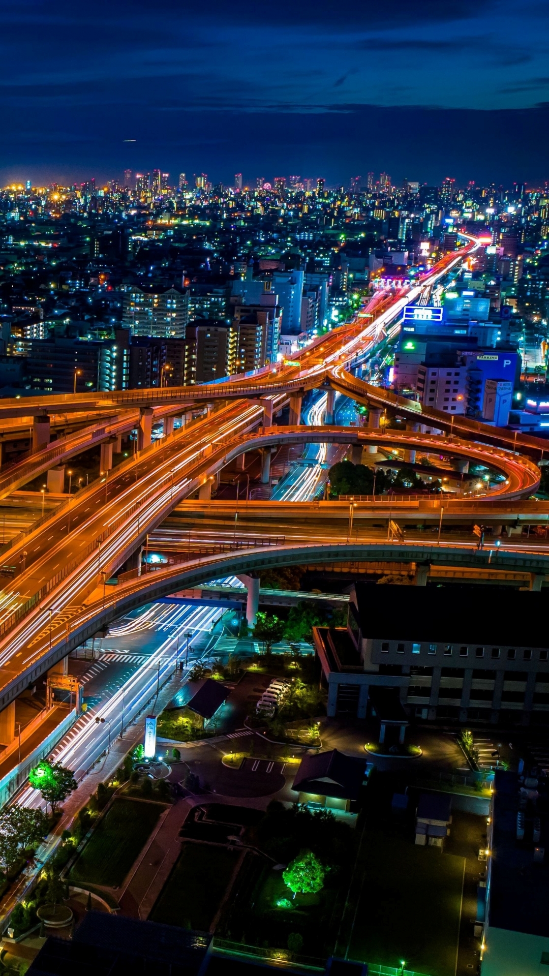 Man Made Osaka Phone, Night, Street, Japan, 1080x2400 Japan, HD