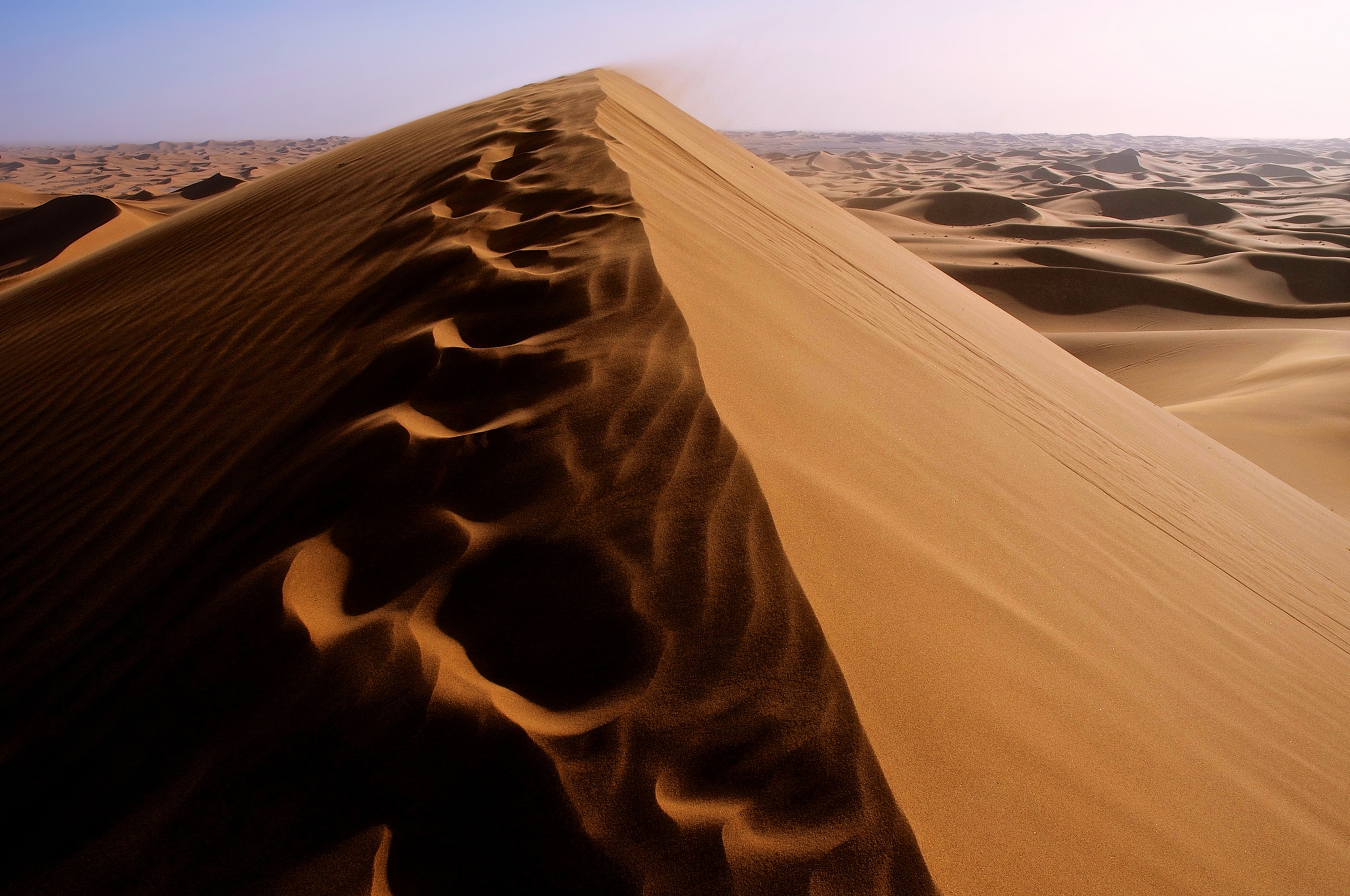 desert, earth, africa, algeria, dune, footprint, sahara, sand Full HD