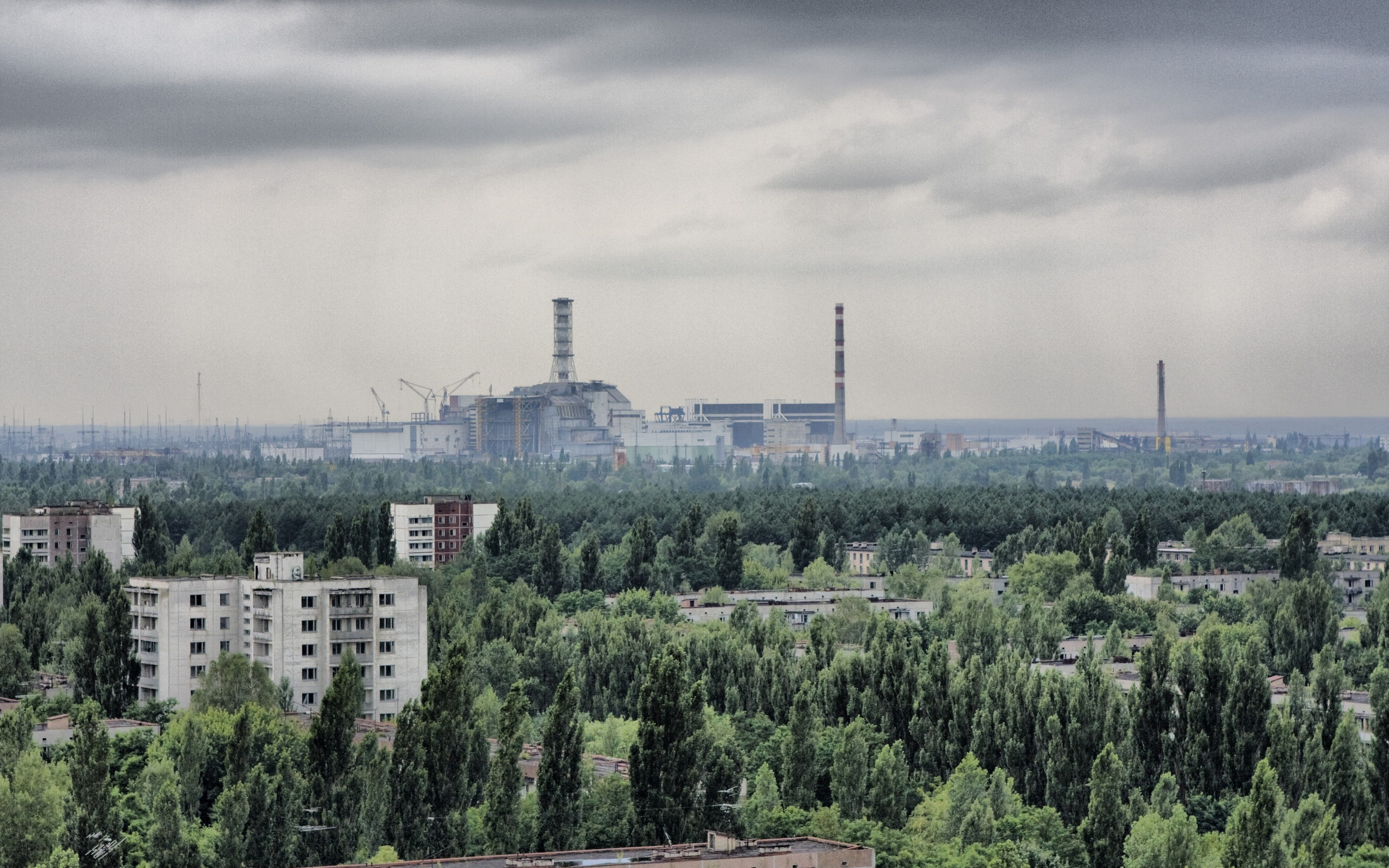 Lock Screen PC Wallpaper chernobyl, man made, factory, pripyat