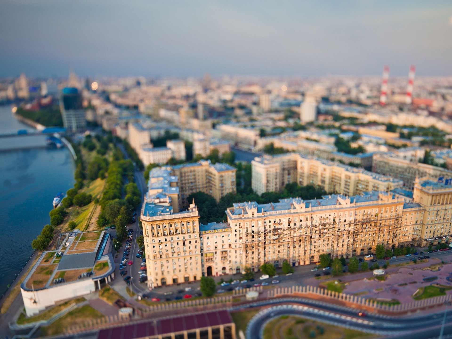 Москва Tilt Shift