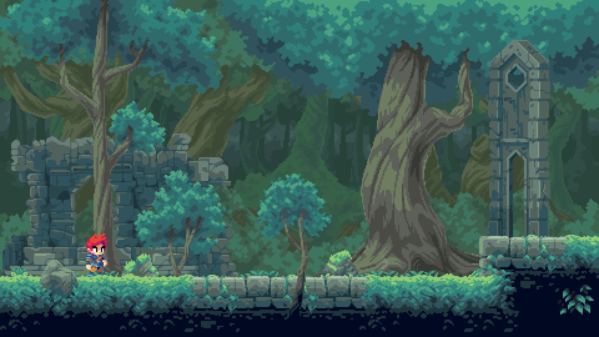 Pixel Art лес