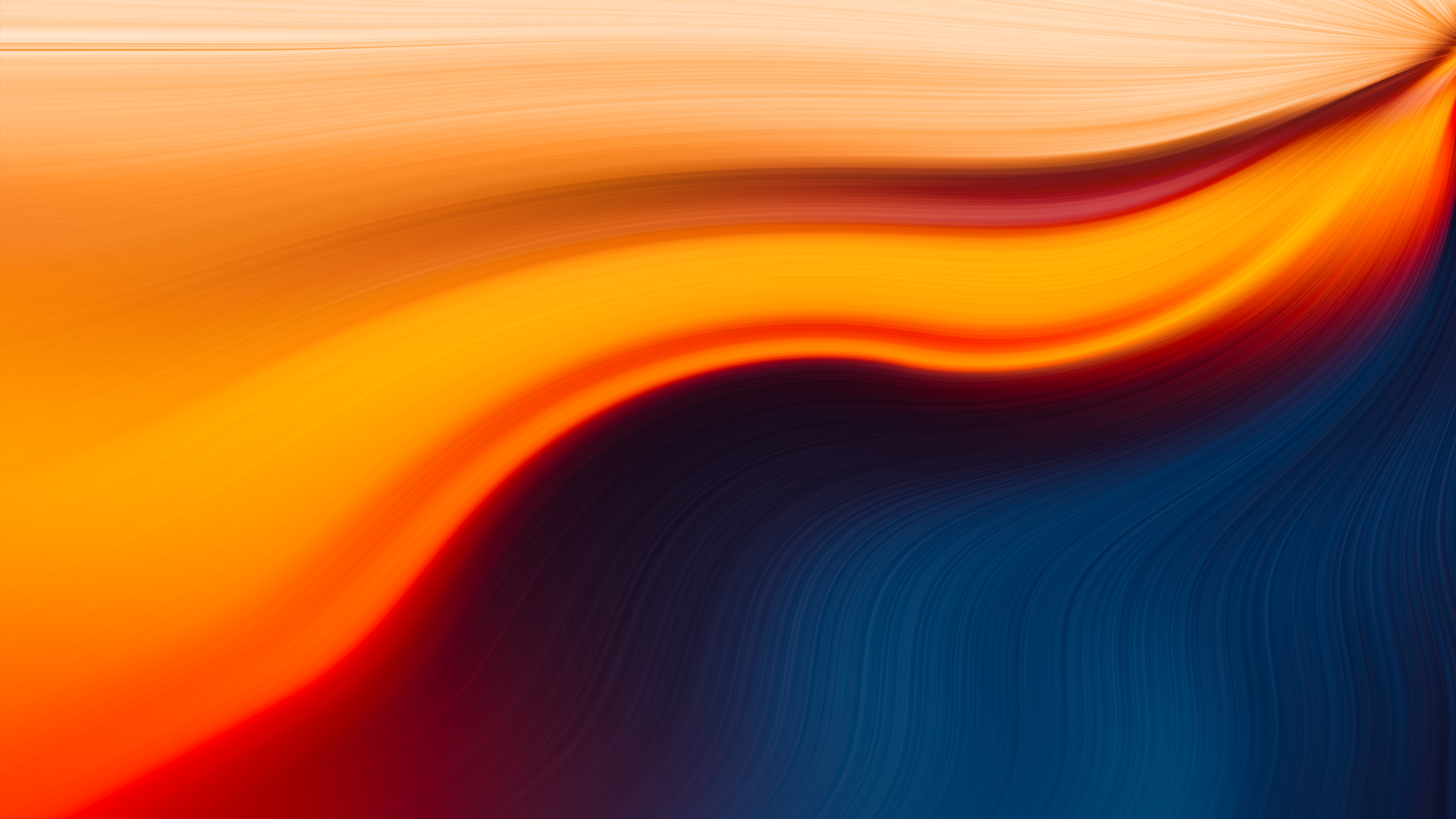 Сине оранжевые волны