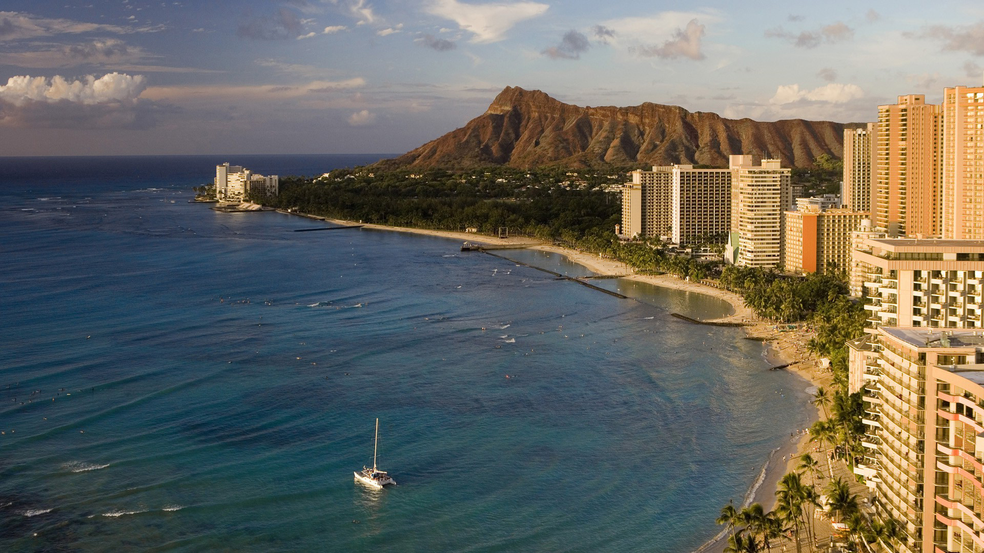 285860 Bild herunterladen hawaii, menschengemacht, waikiki, städte - Hintergrundbilder und Bildschirmschoner kostenlos