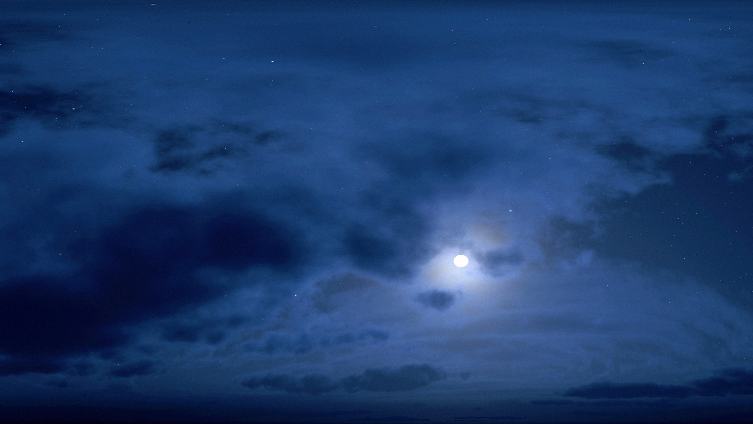 Ночное облачное небо для фотошопа