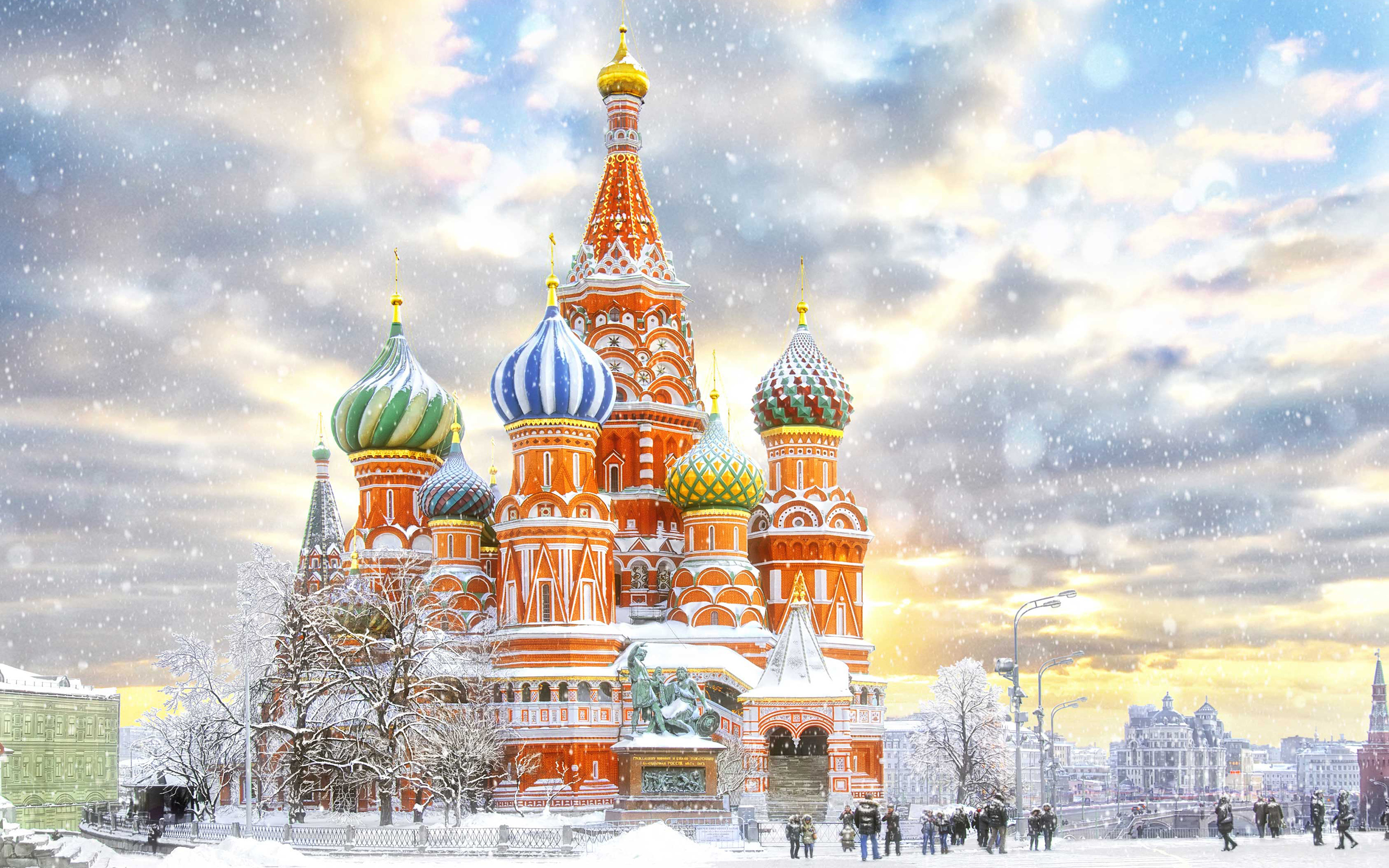 храмы москвы зимой