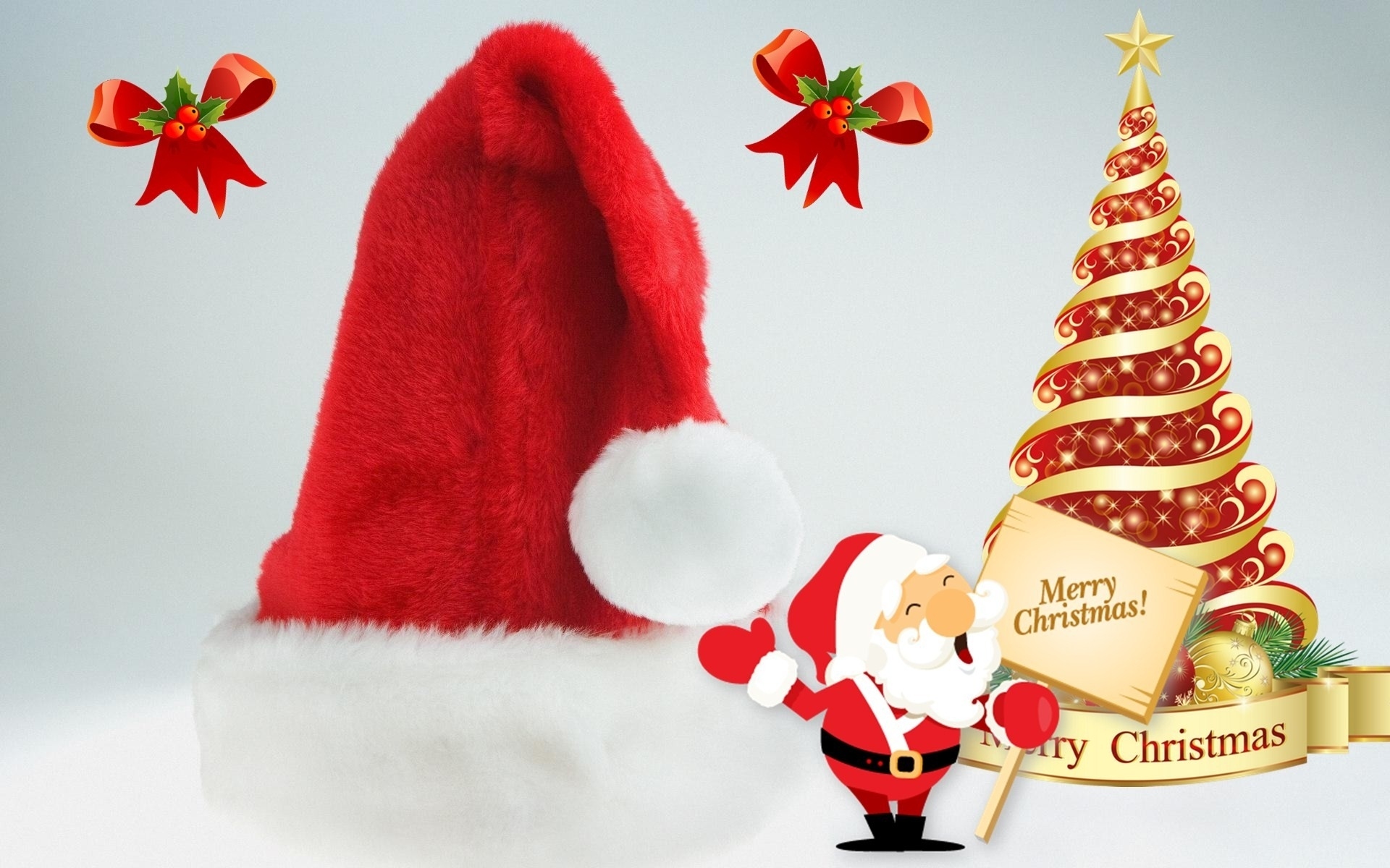 holiday, christmas, merry christmas, santa claus, santa hat, tree