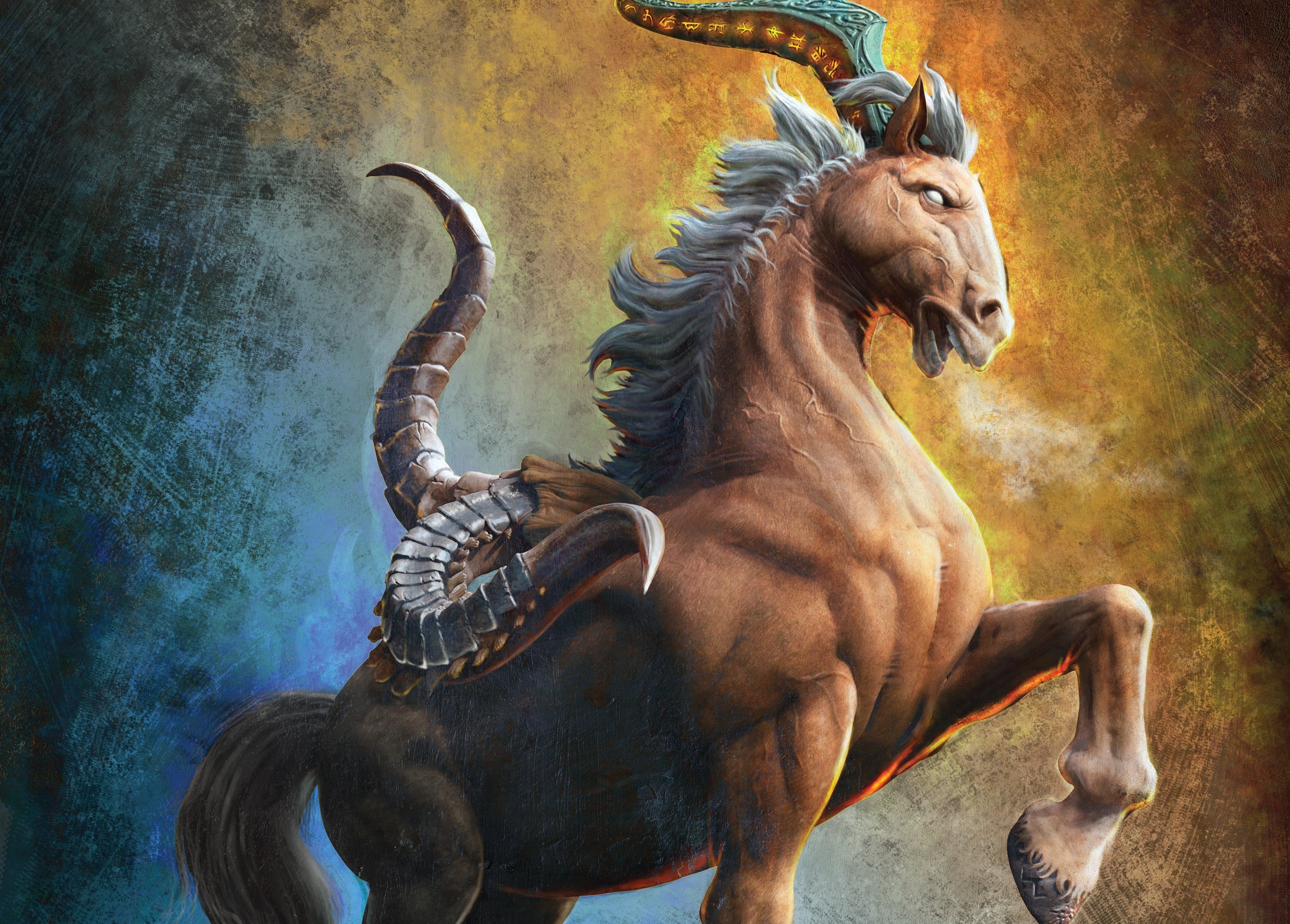 Легендарные лошади. Kerem Beyit художник кошка. Лошадь с рогами. Фэнтези существа. Конь фэнтези.