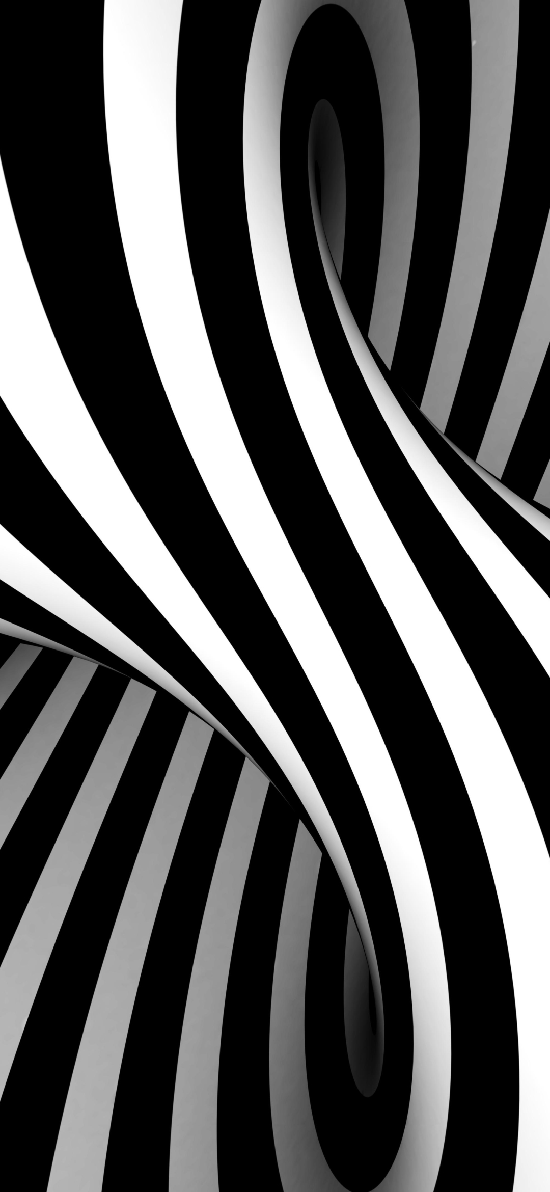 abstract, black & white, optical illusion