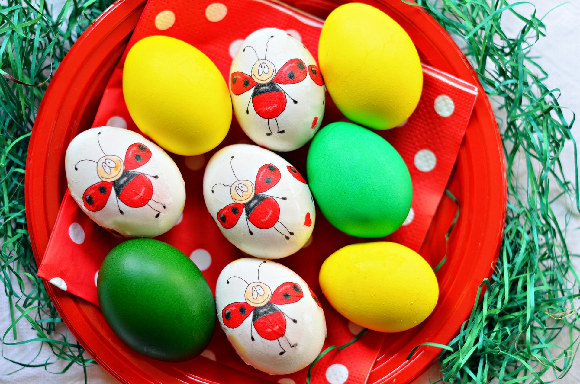 holidays, eggs, easter, plate, decoration, painted iphone wallpaper