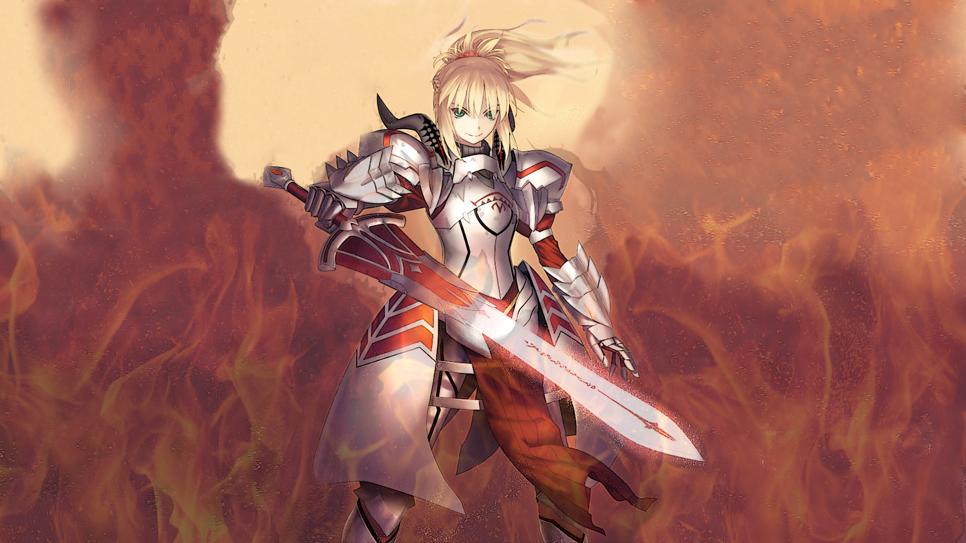 anime, fate/stay night, mordred (fate/apocrypha), saber of red (fate/apocrypha), fate series download HD wallpaper