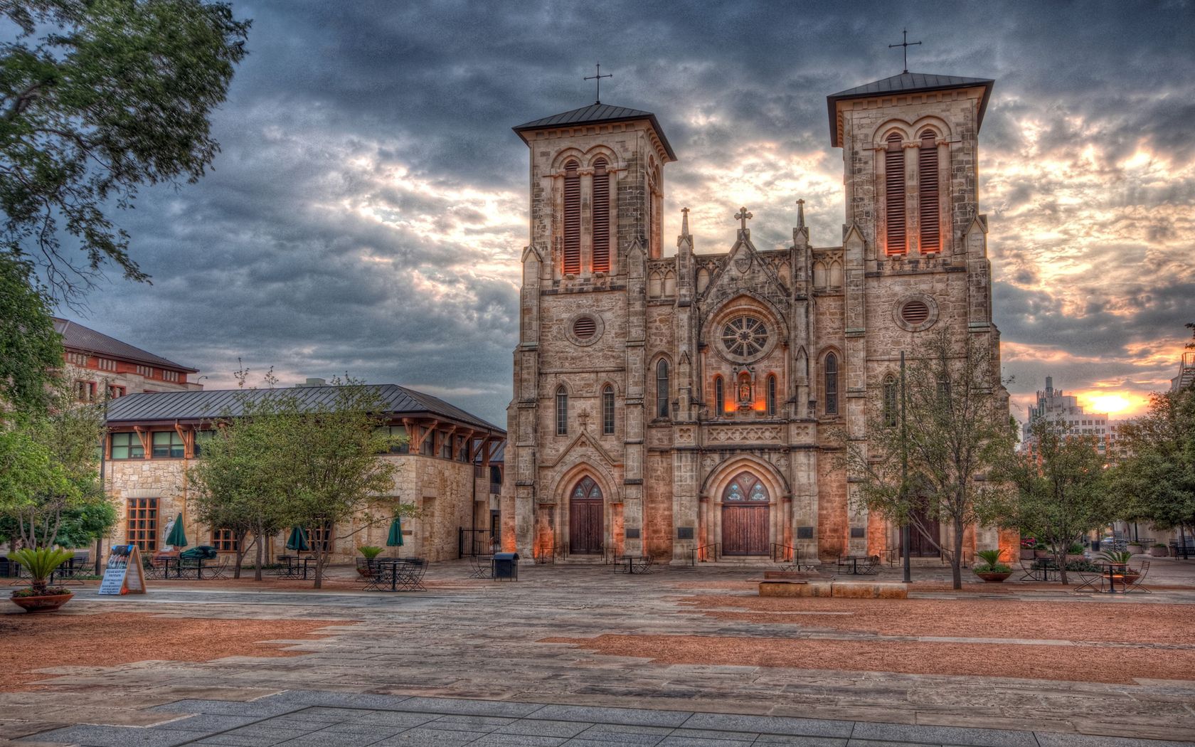 Free HD texas, cities, sunset, architecture, building, hdr, san antonio