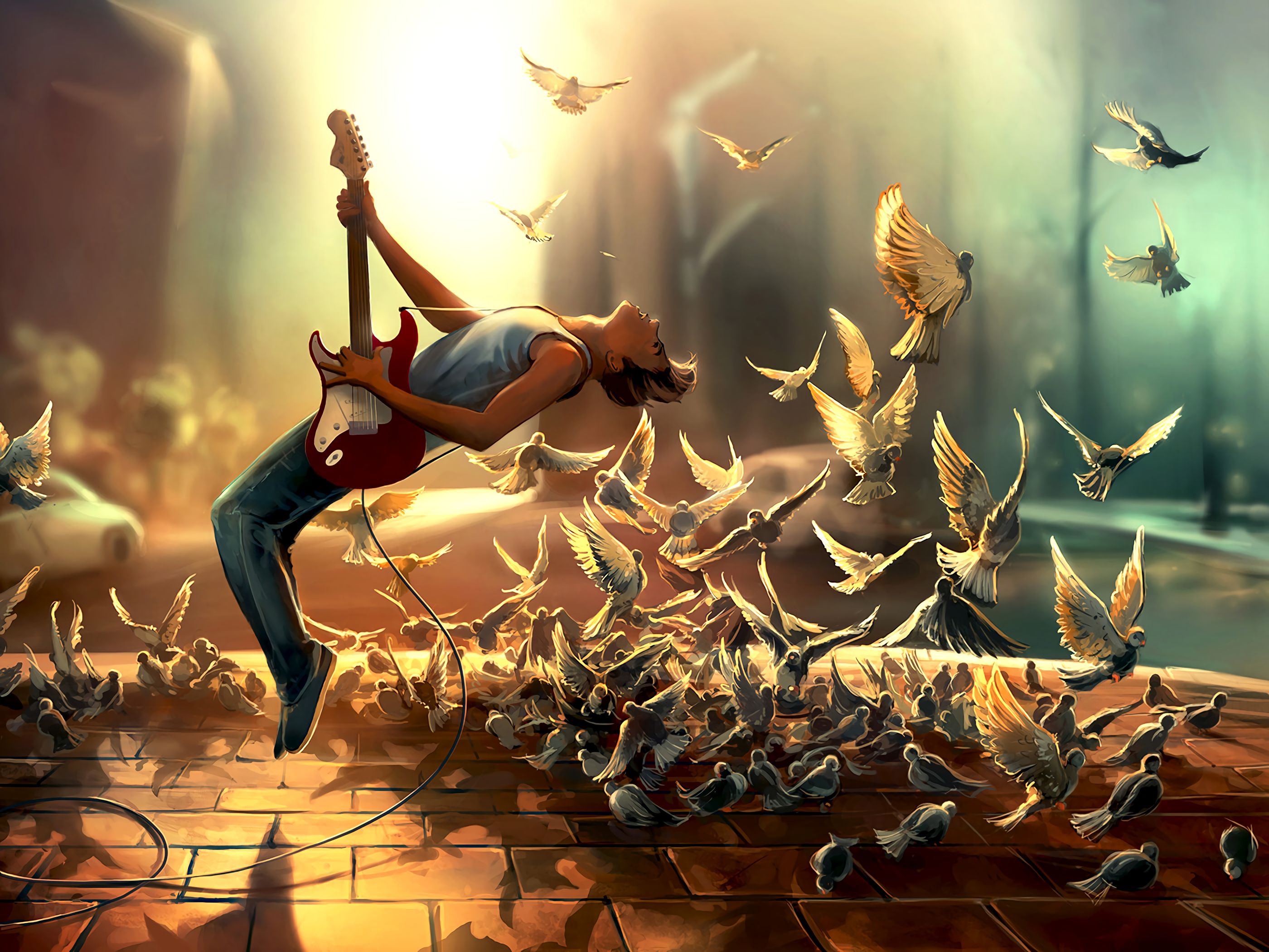 Cool Guitar Player Backgrounds