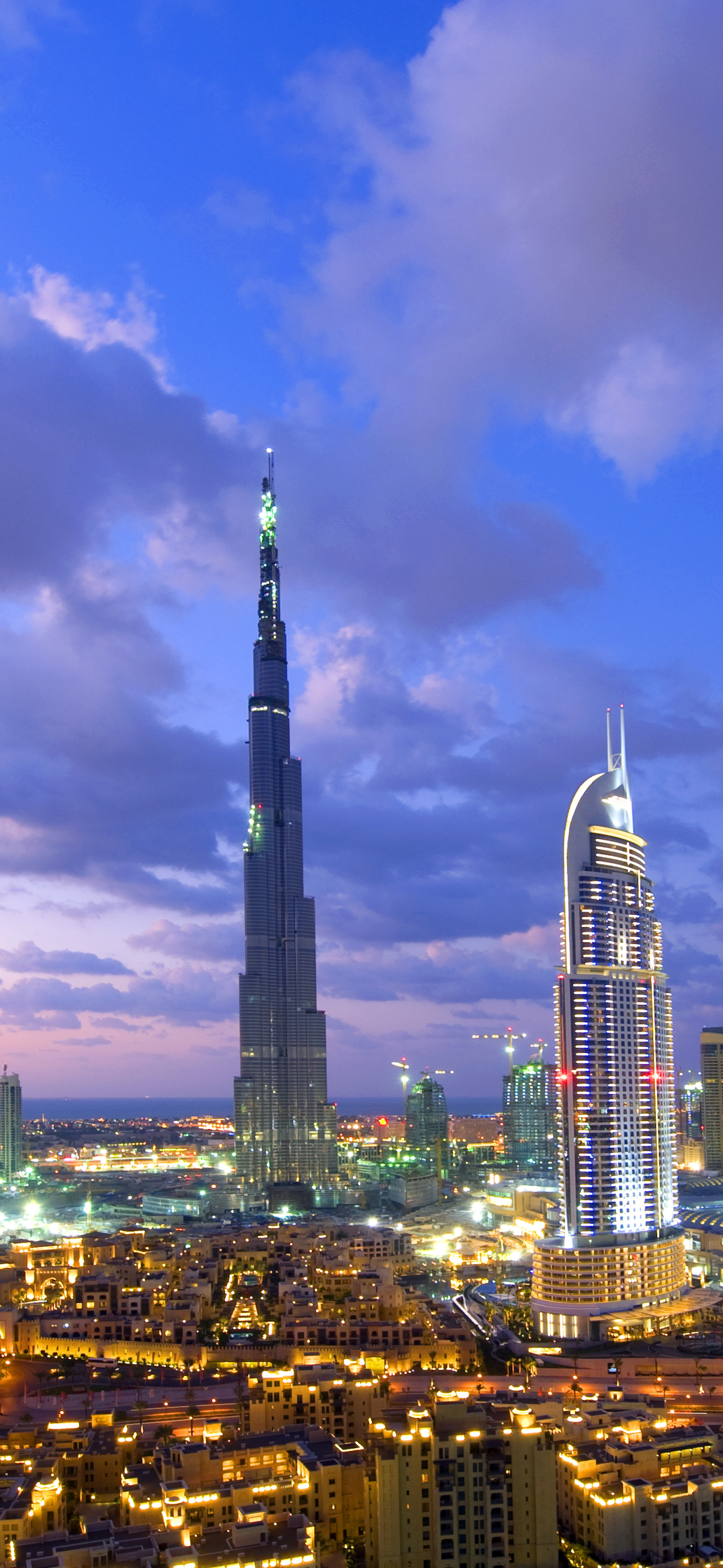 Wallpaper ID 105665  city building lights night Dubai Burj Khalifa  free download