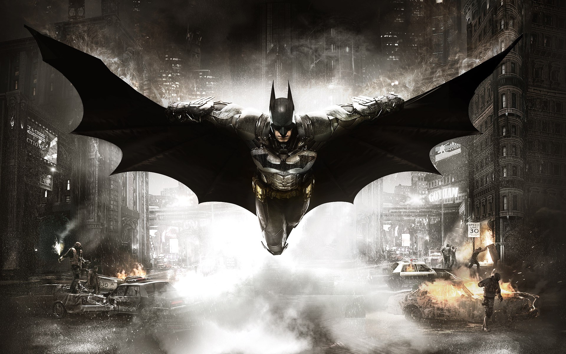 batman, batman: arkham knight, video game phone background