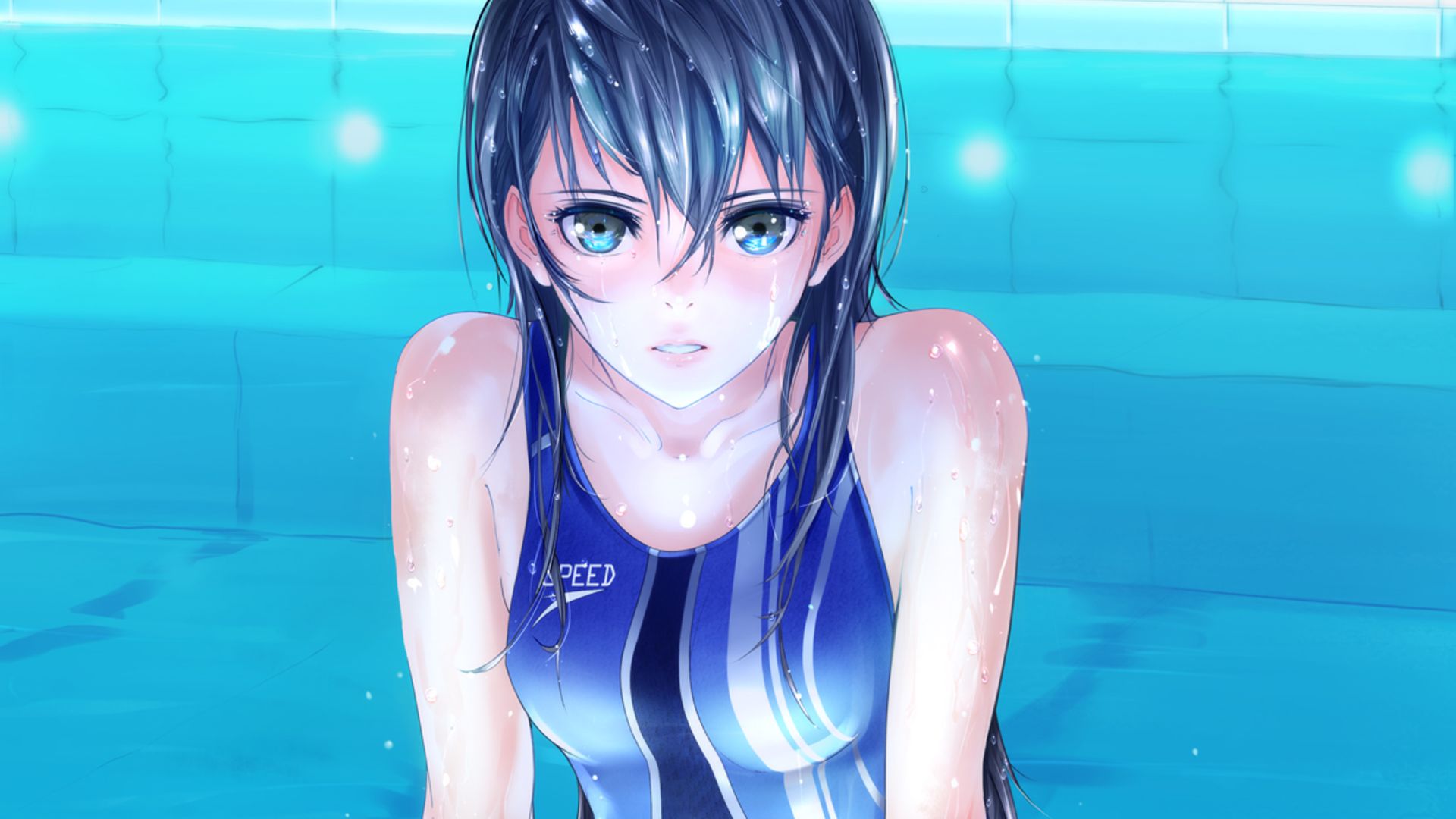 Плавание девушки аниме