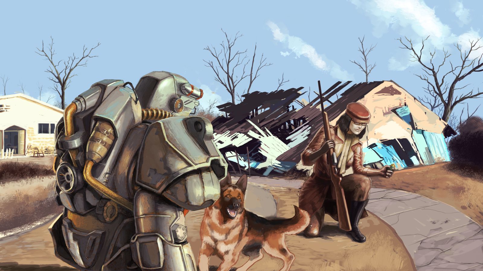 Fallout 4 4k dogmeat фото 27