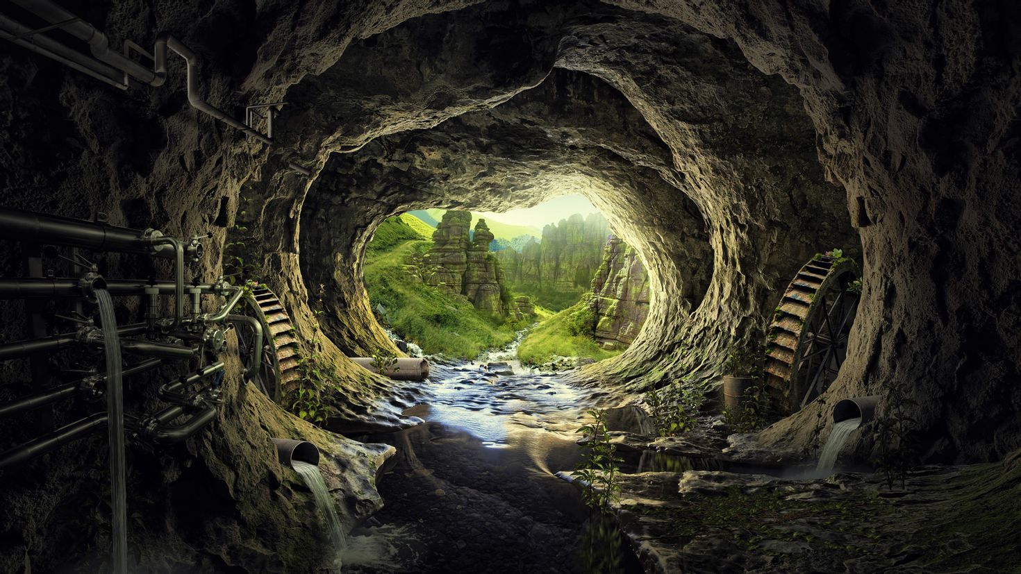 Туннель в скале