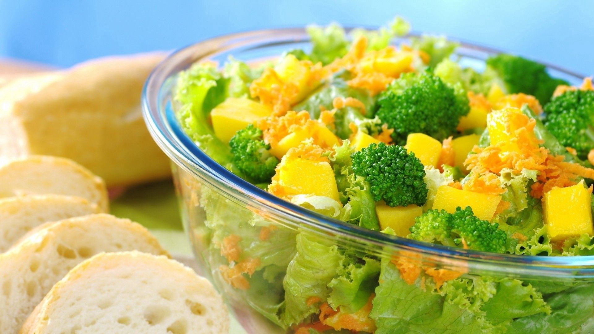 Laden Sie das Lebensmittel, Gemüse, Brot, Salat-Bild kostenlos auf Ihren PC-Desktop herunter