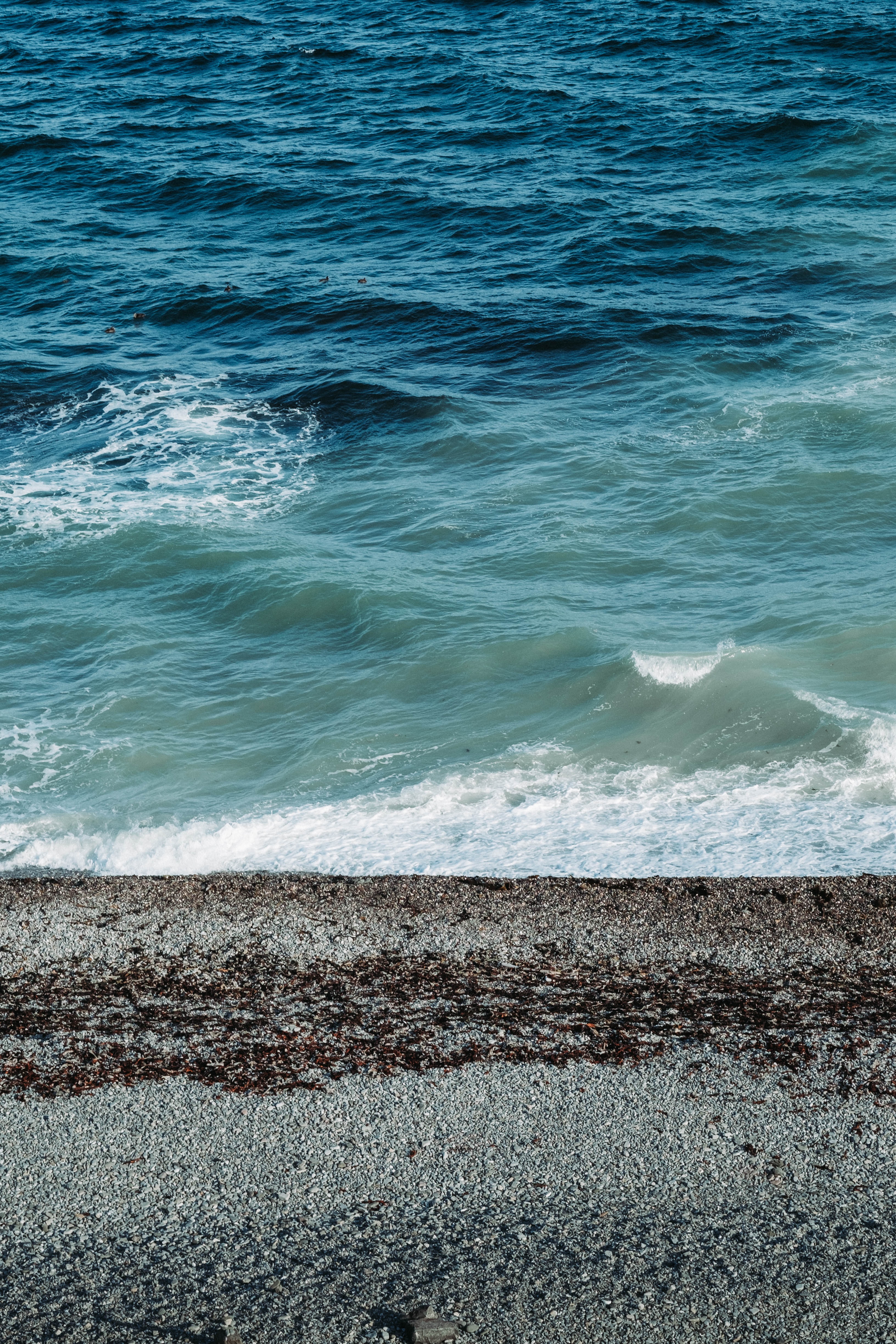 Download mobile wallpaper Waves, Coast, Sea, Nature, Pebble for free.