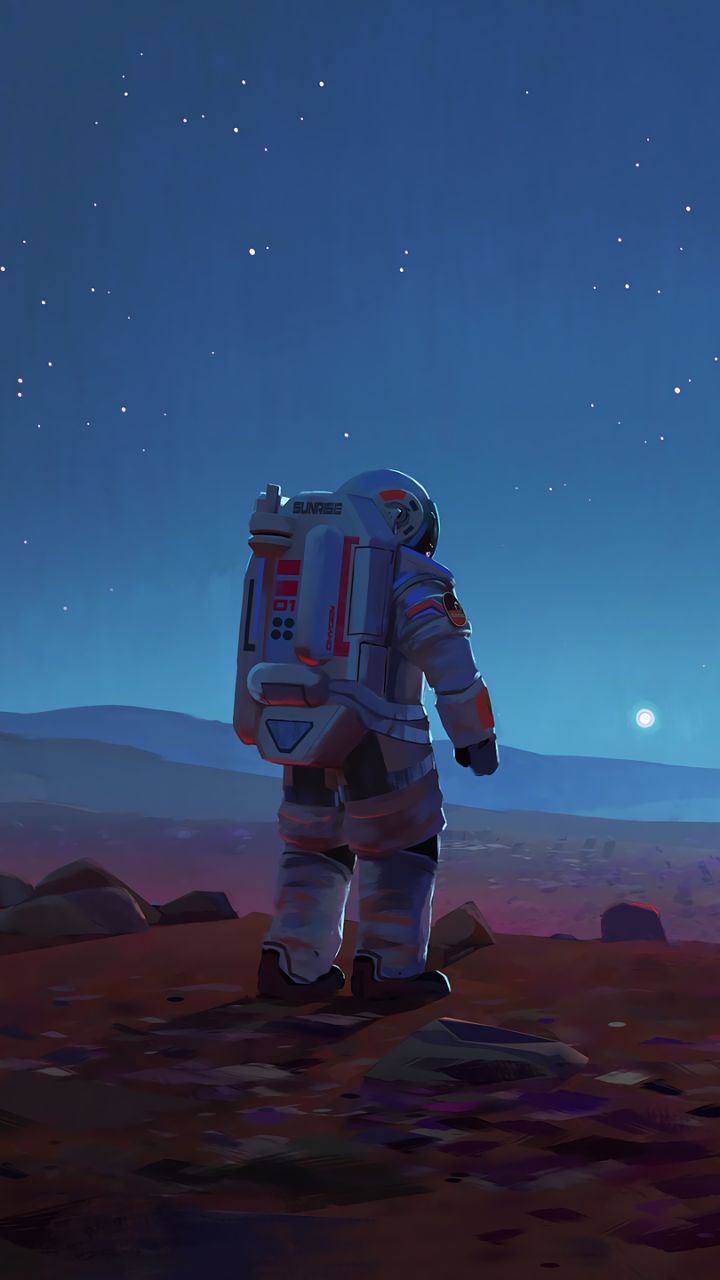 Sci Fi Astronaut Phone Wallpaper  Mobile Abyss