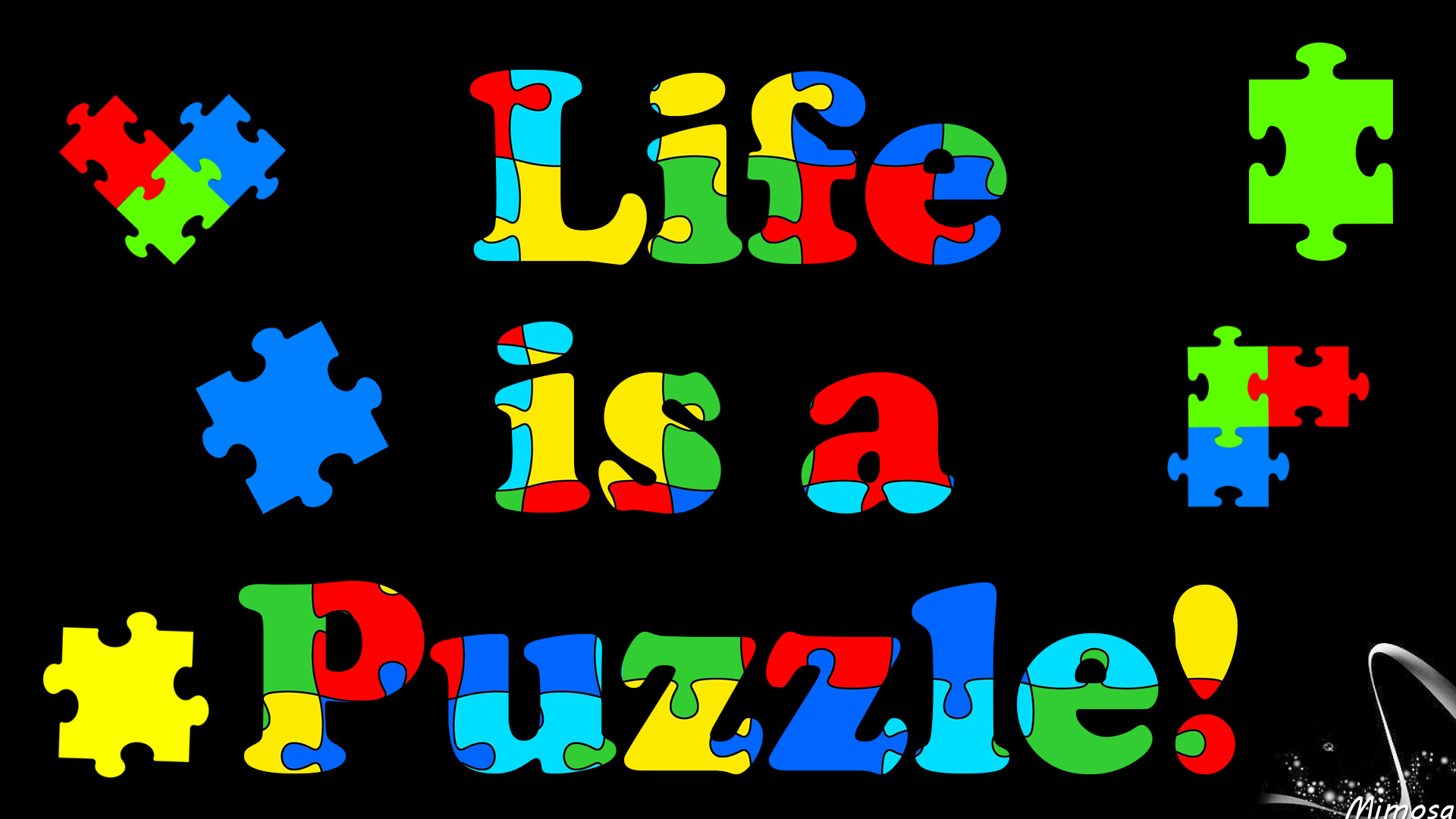 misc, quote, colorful, puzzle