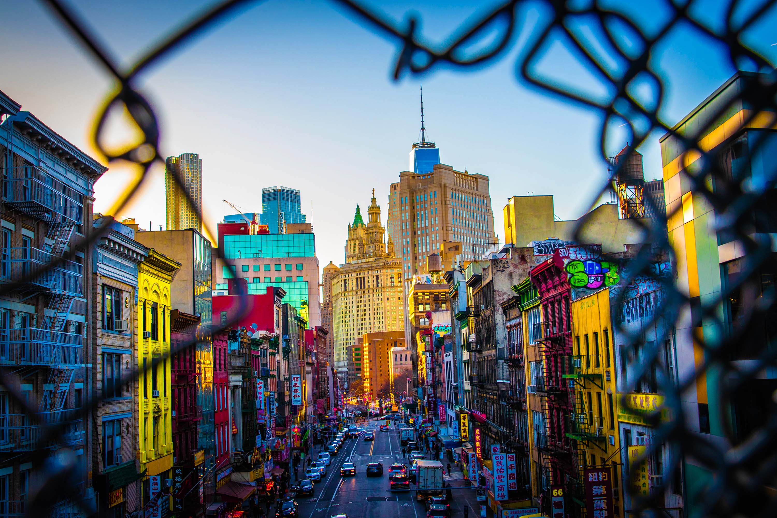 man made, new york, chinatown, city, colorful Full HD
