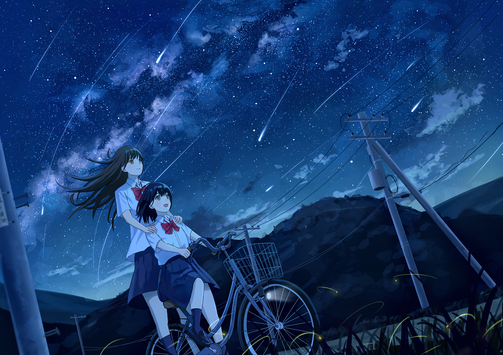 Anime Starry Sky iphone HD phone wallpaper  Pxfuel