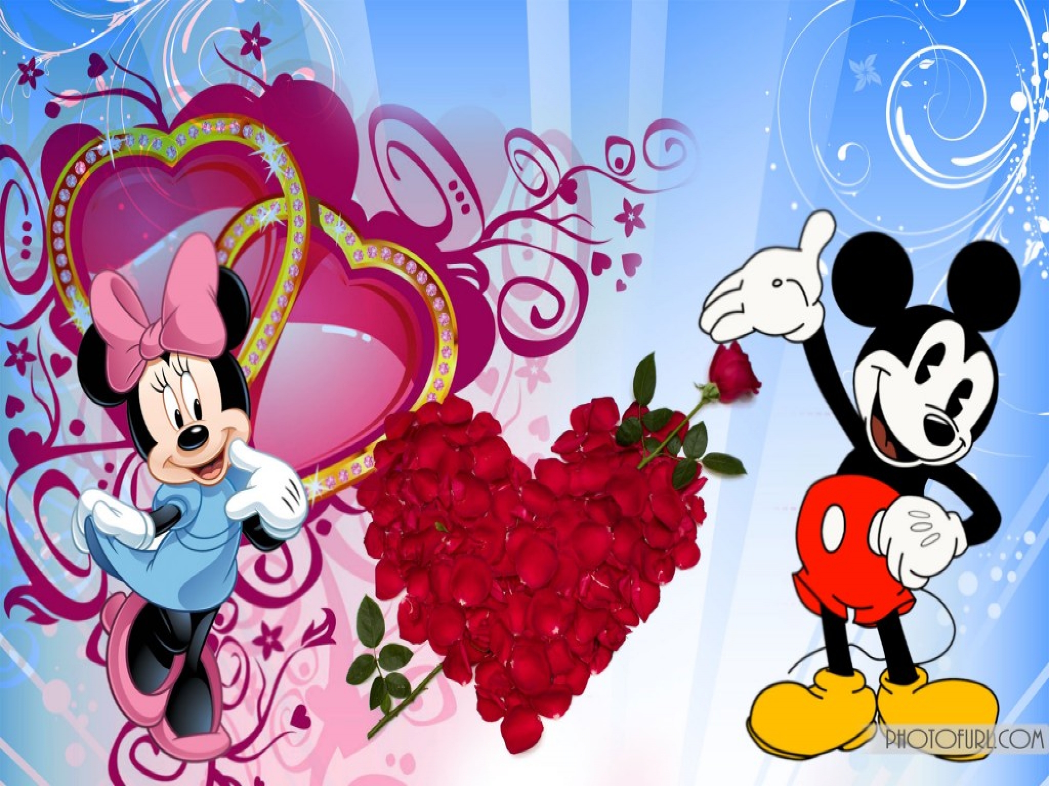 Mickey Mouse Love Wallpaper Download