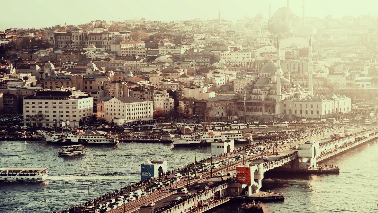 Мост Галата в Стамбуле