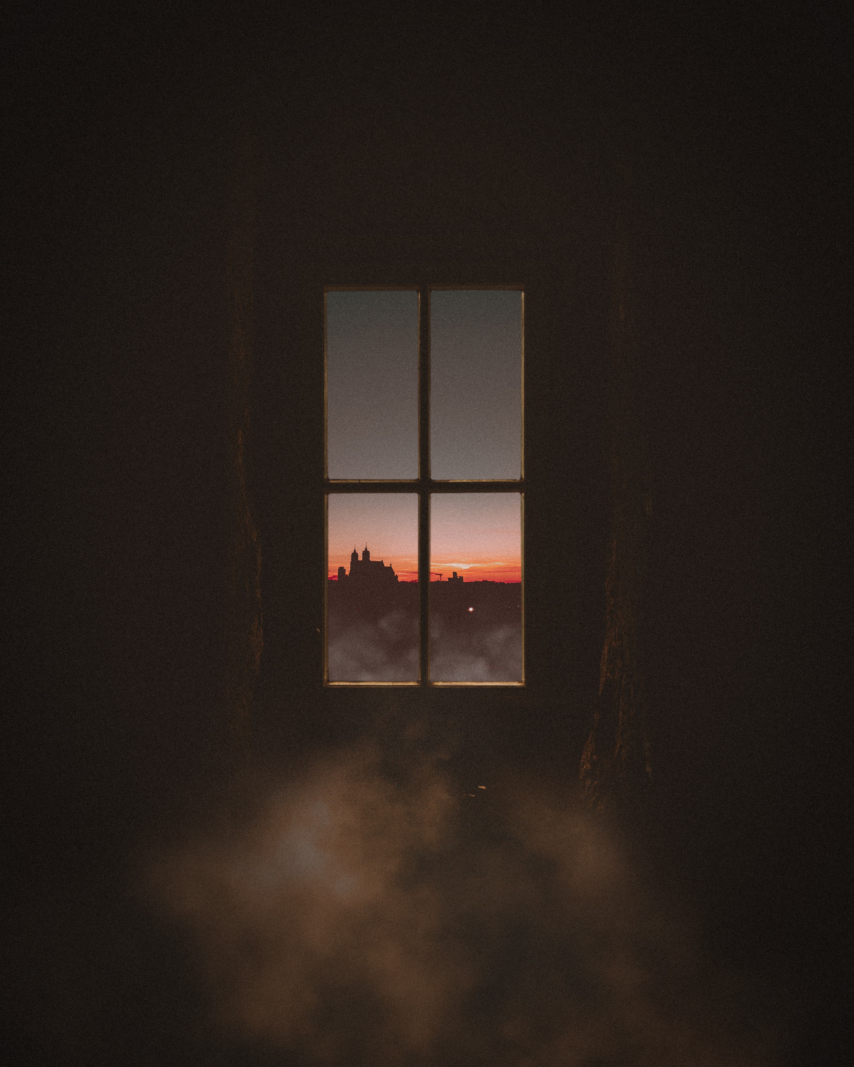 Free download wallpaper View, Darkness, Window, Smoke, Dark on your PC desktop
