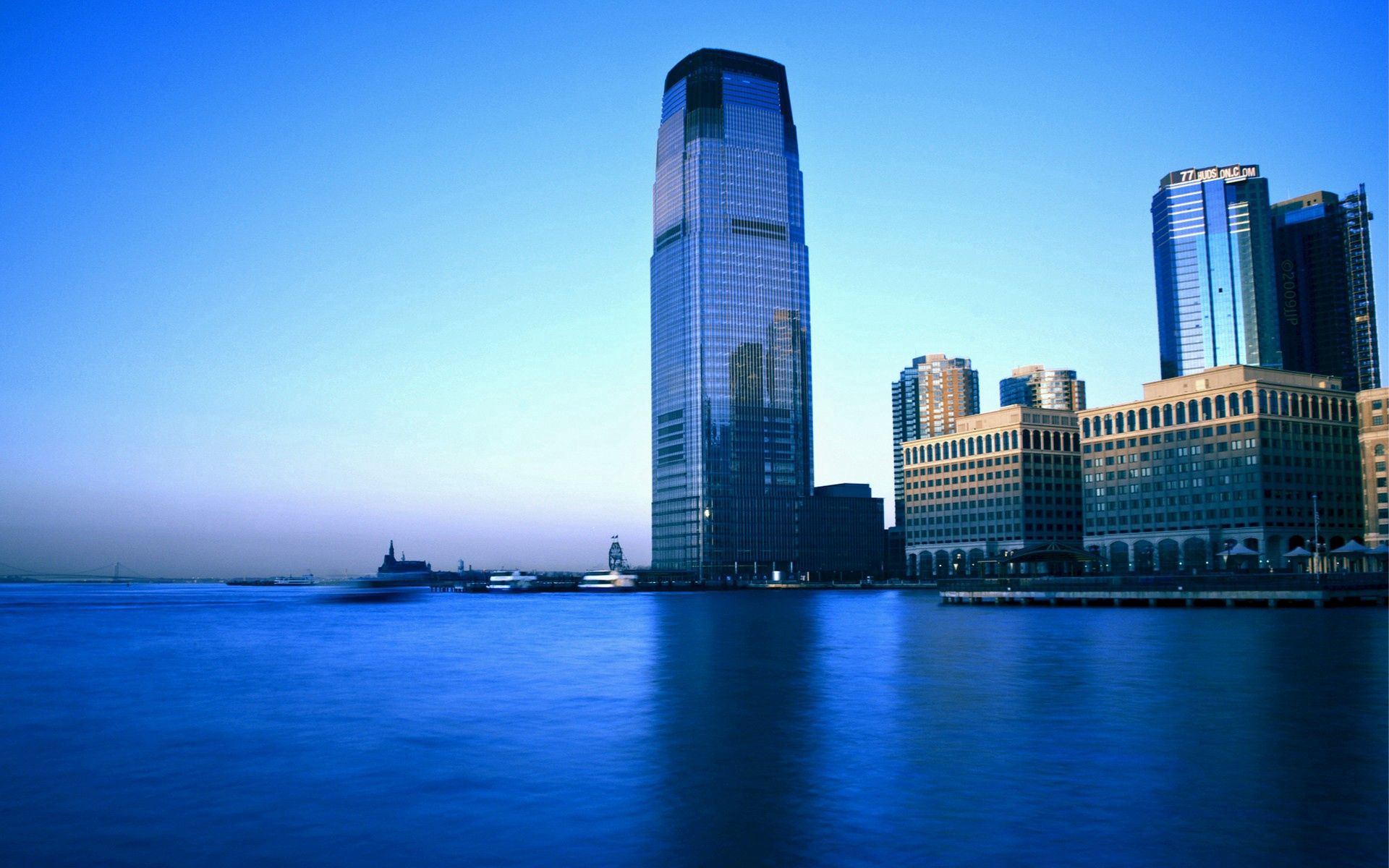 cities, rivers, building, skyscrapers, jersey city, new jersey
