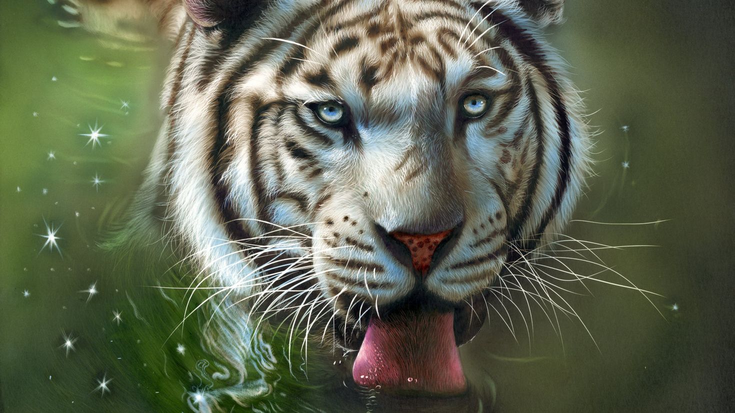 Коллин Богл художник белый тигр