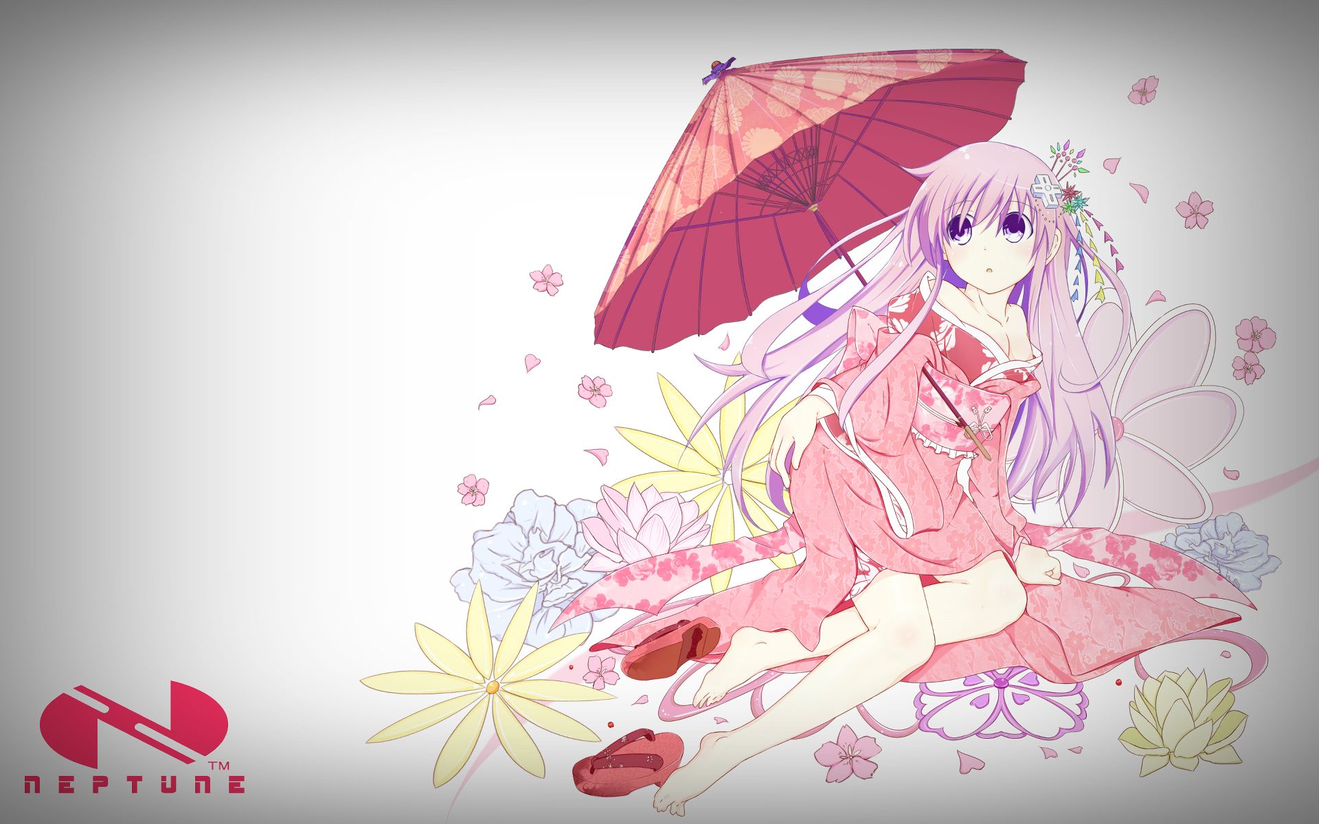 Neptune & Nepgear, neptune, blush, game, hairpin, rebirth, one piece,  playstation, HD wallpaper