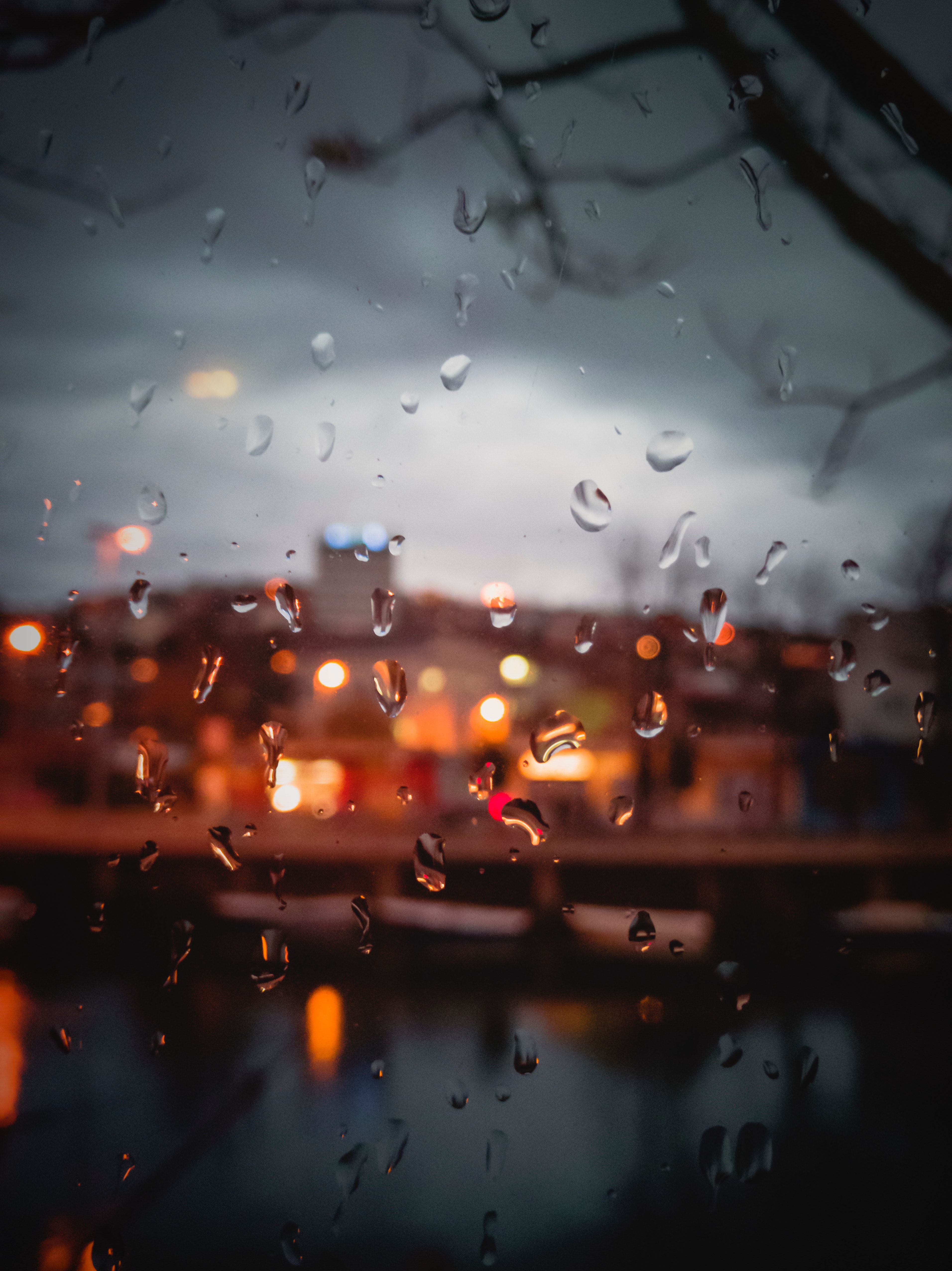 rain, moisture, smooth, blur, drops, macro, glass, window