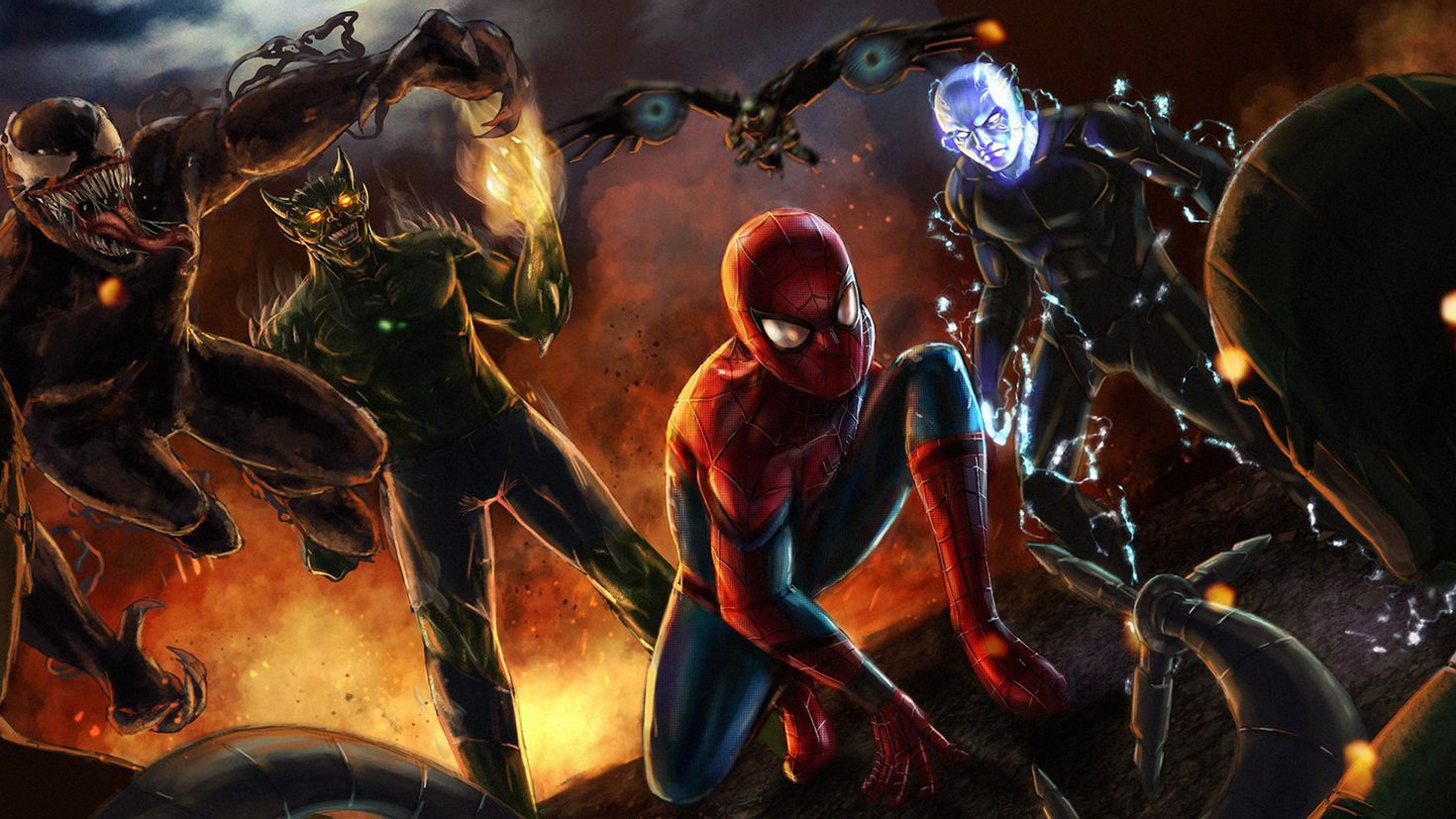 Зловещая шестерка паука. Зловещая шестерка человек паук 2021. Marvel Comics Зловещая шестерка. Зловещая шестёрка Киновселенная Марвел.