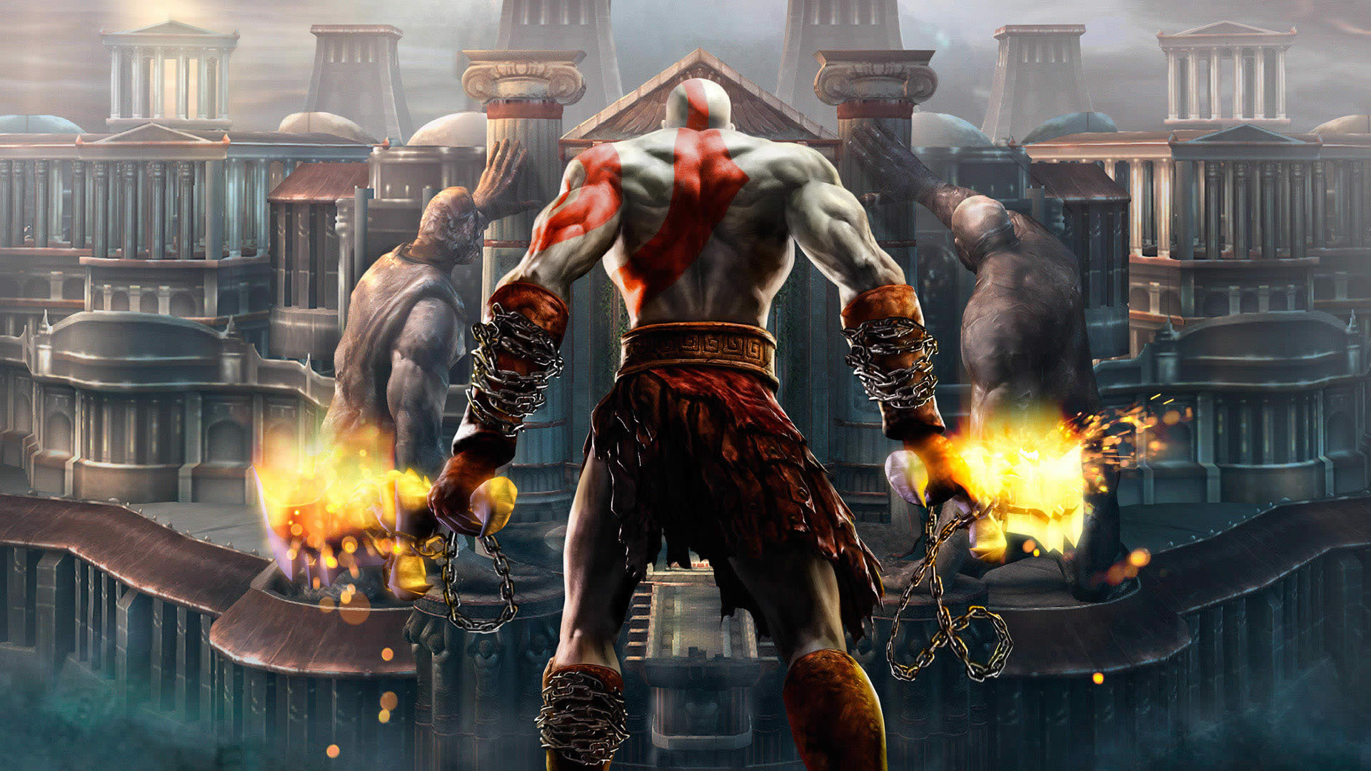 kratos (god of war), god of war, video game, god of war ii