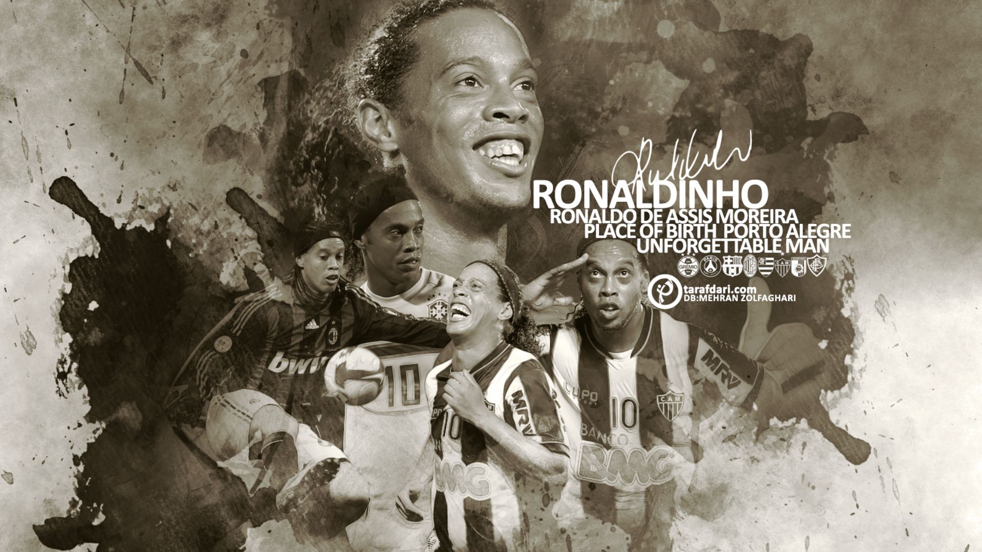 cristiano ronaldo and ronaldinho wallpaper