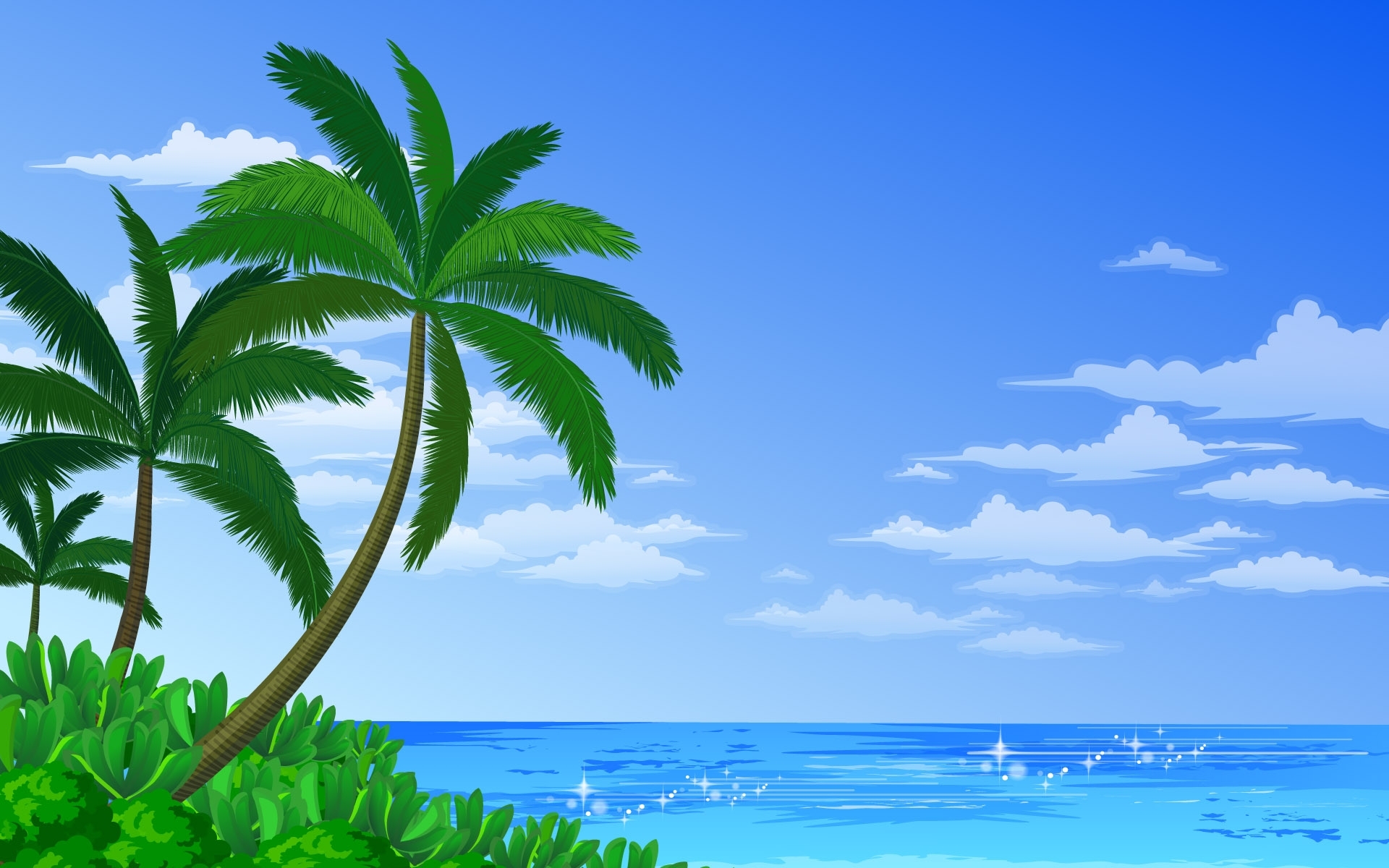 593 descargar fondo de pantalla cielo, imágenes, paisaje, agua, mar, palms, azul: protectores de pantalla e imágenes gratis