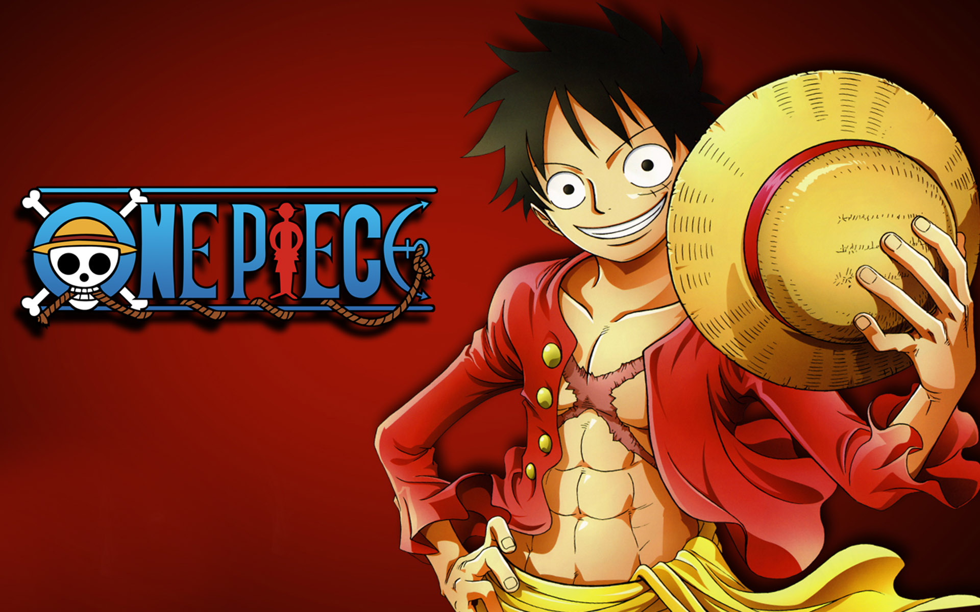 Download background anime, one piece, monkey d luffy