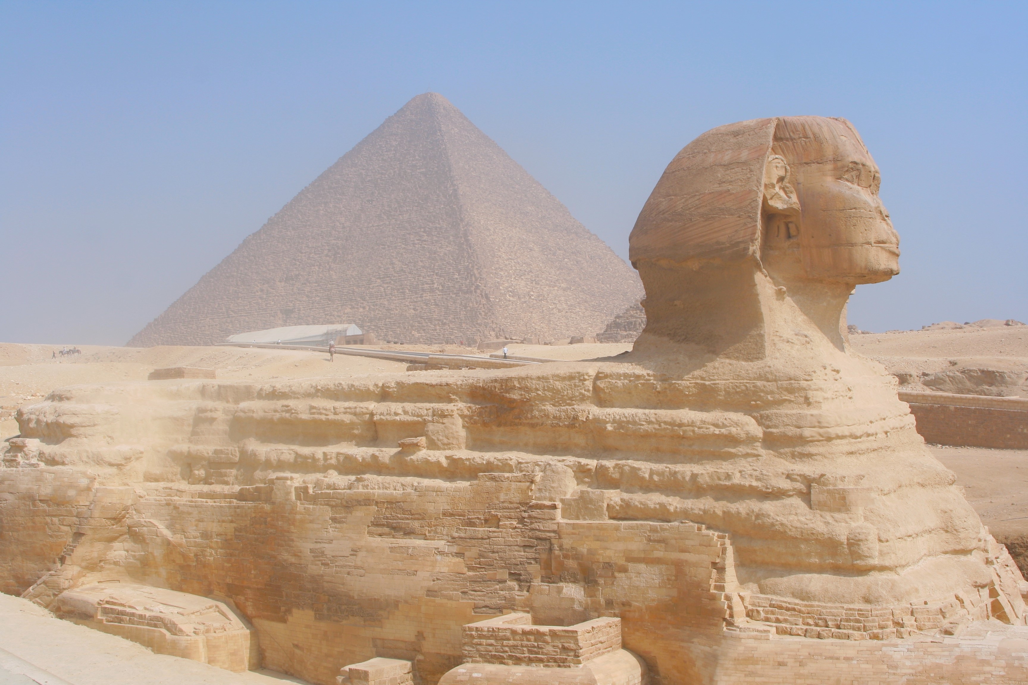 man made, sphinx, egypt, egyptian, giza, pyramid