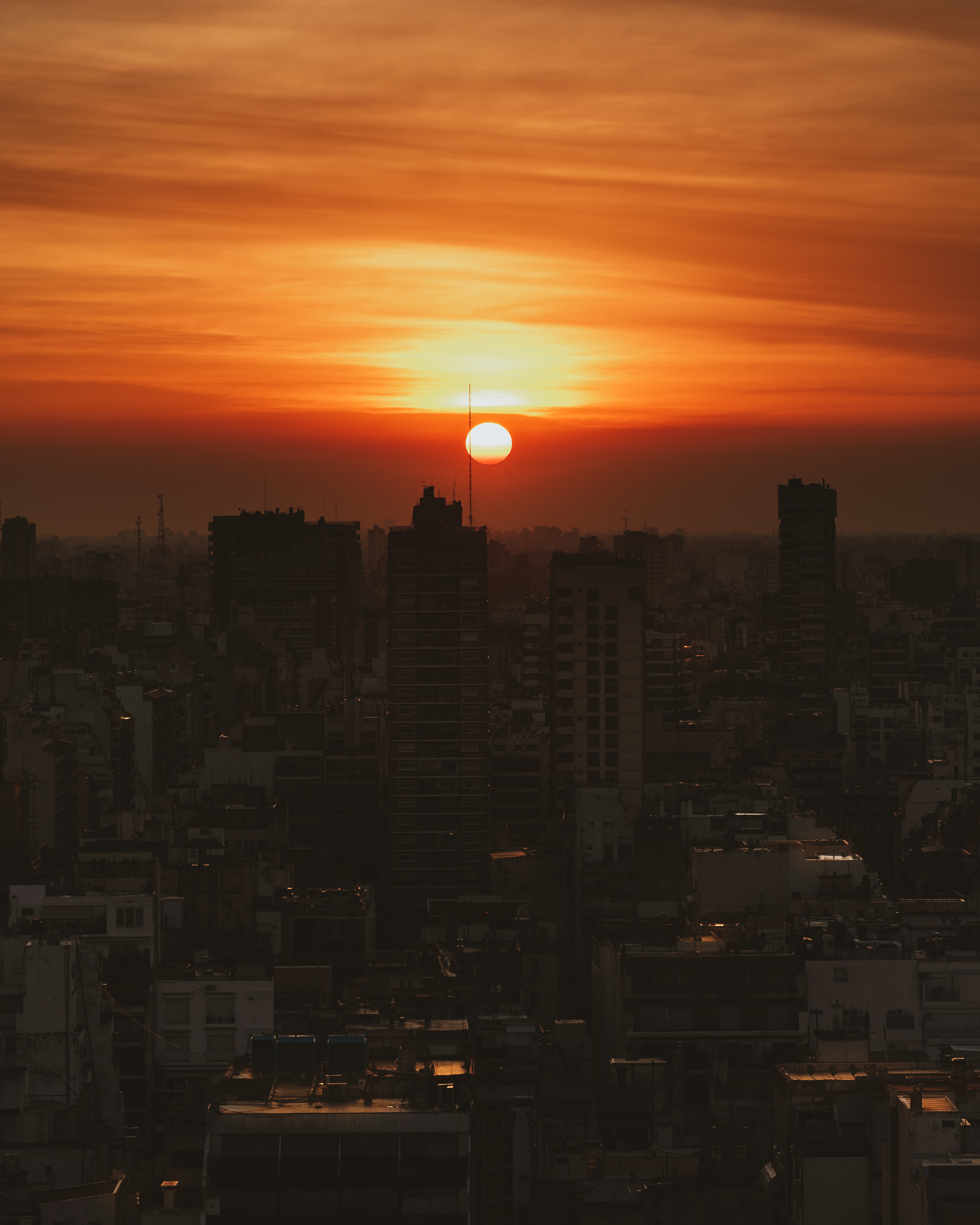 Download mobile wallpaper City, Building, Cities, Sunset, Evening for free.