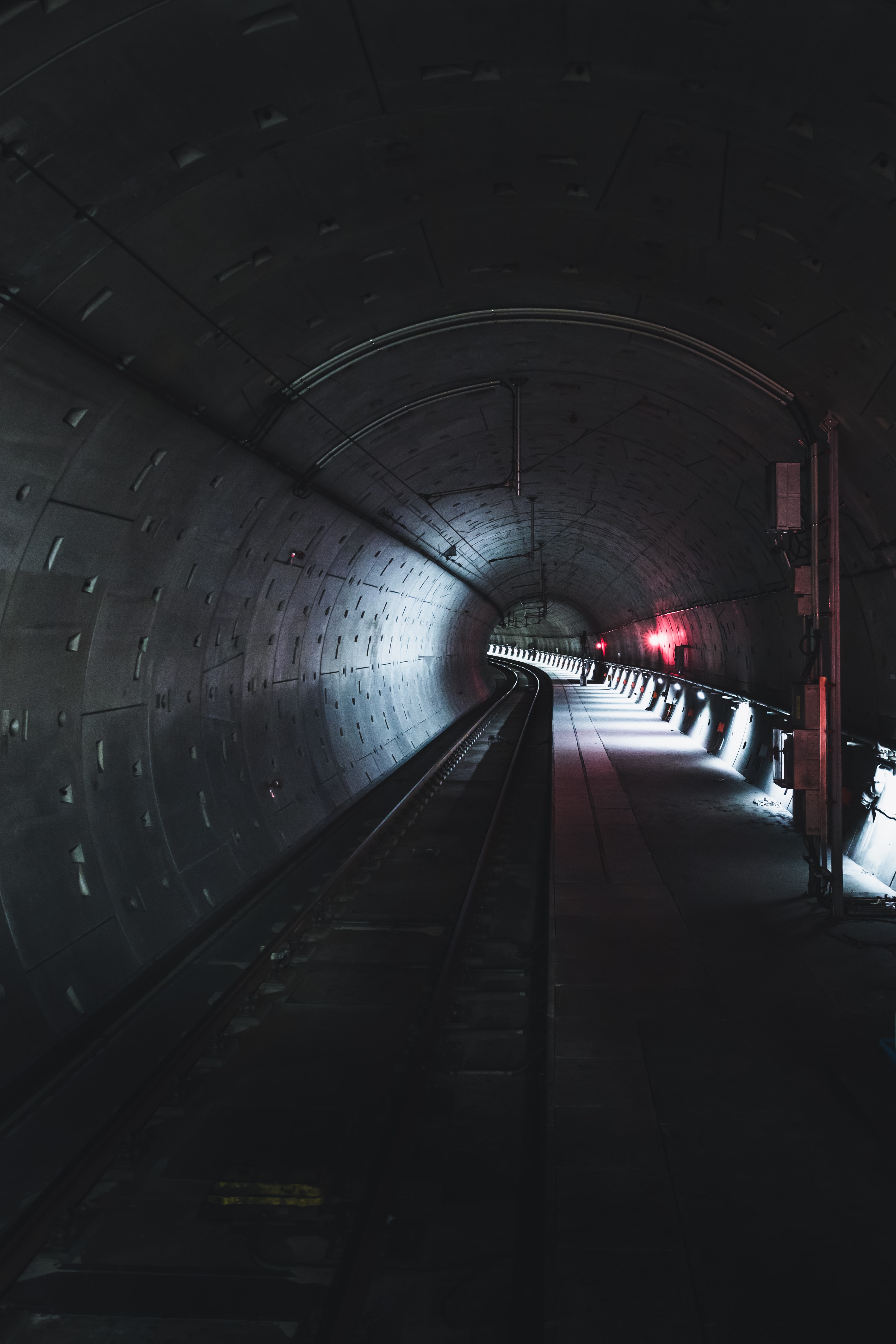 metro, dark, miscellanea, miscellaneous, tunnel, rails, subway 1080p