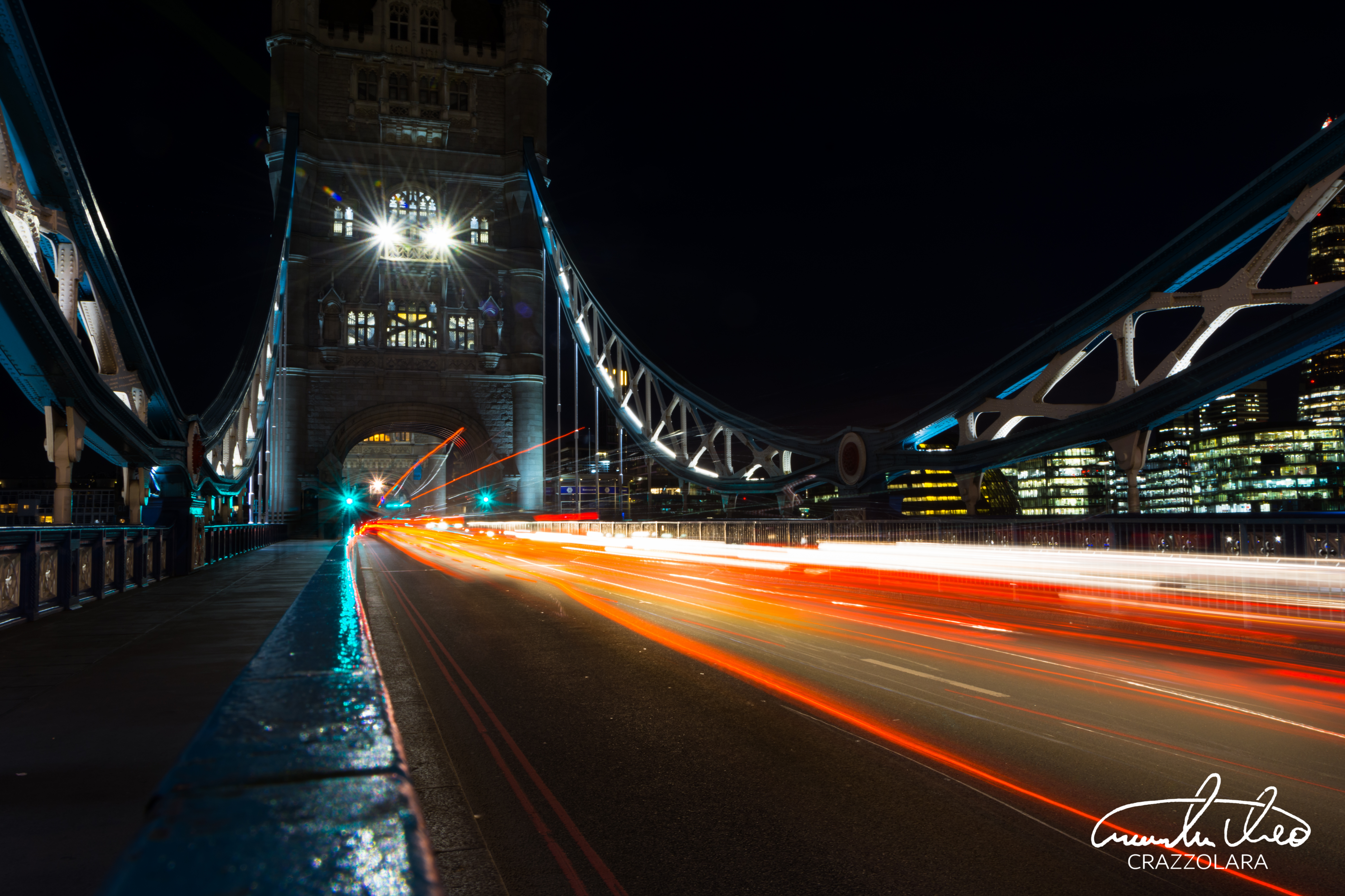 london, cities, night city, city lights, bridge, long term exposure