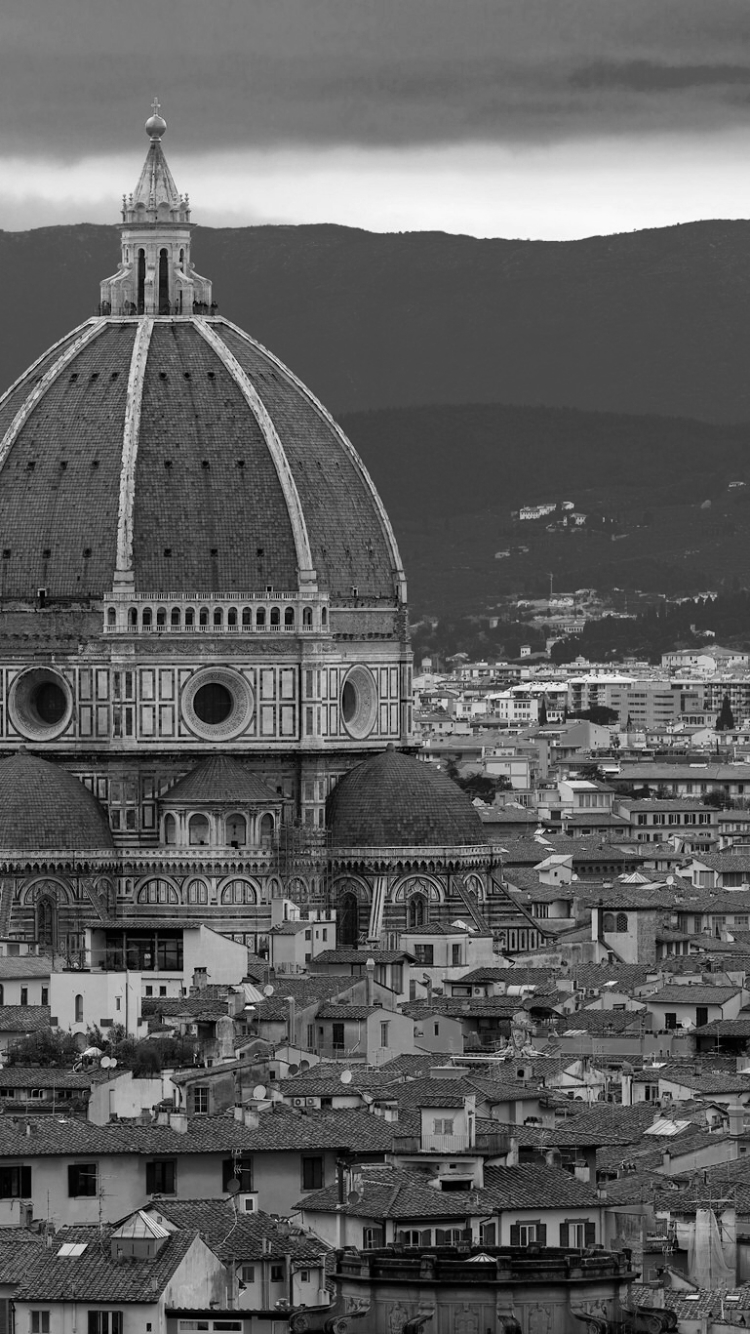 religious, florence cathedral, dome, cathedral, monument, italy, building, florence, cathedrals iphone wallpaper