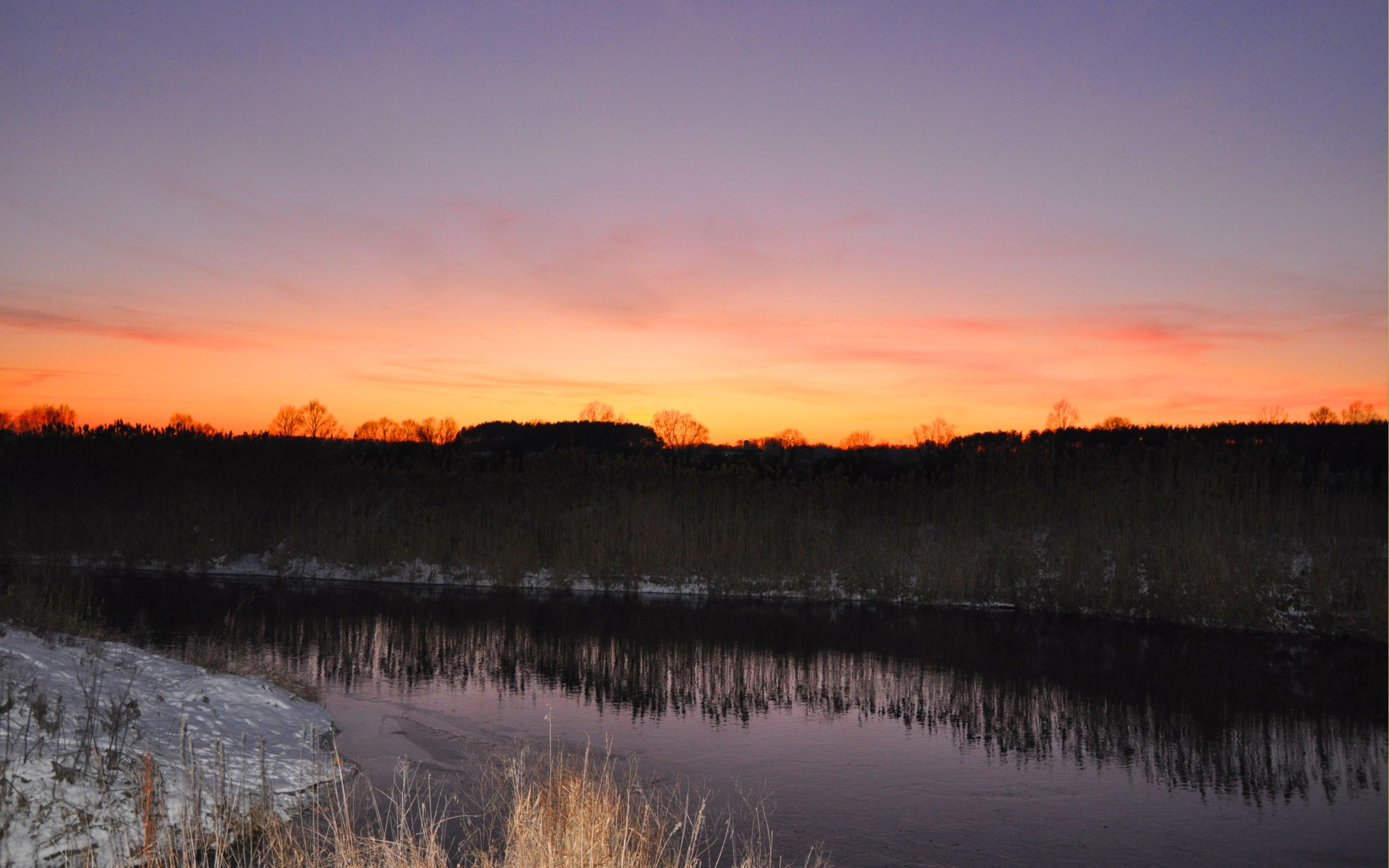 Download mobile wallpaper Rivers, Landscape, Sunset for free.