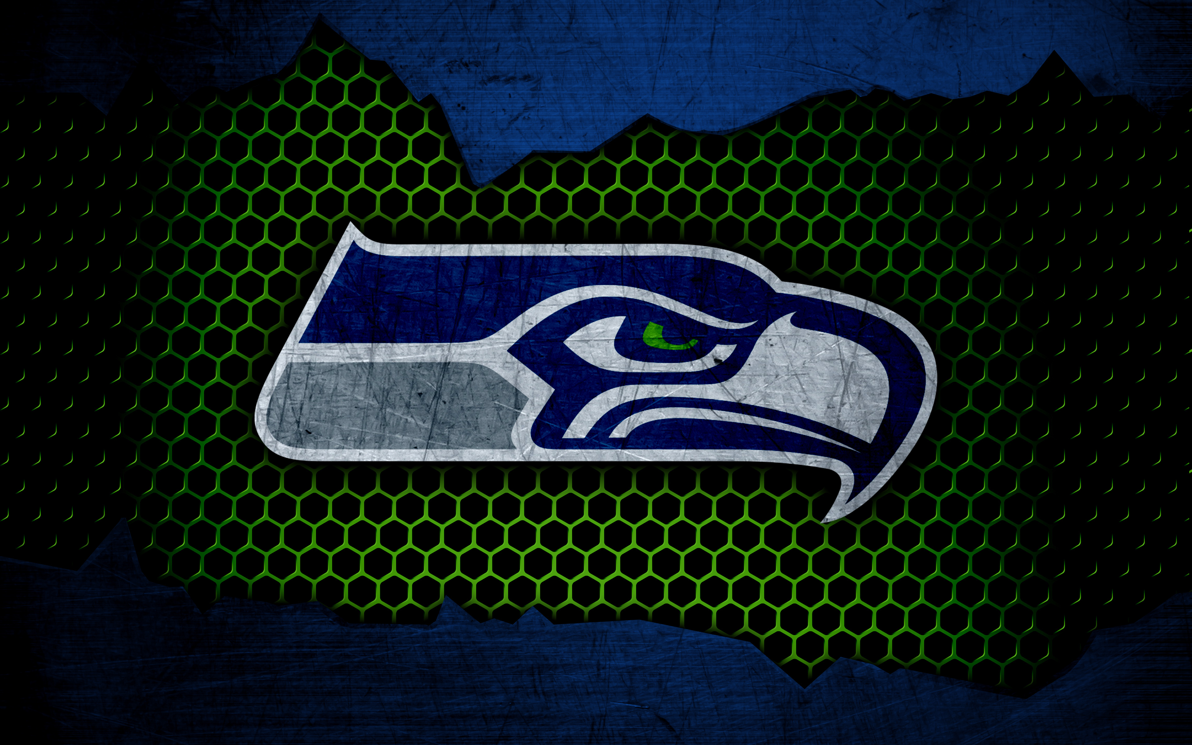 Download Neon Backlight Seattle Seahawks Wallpaper